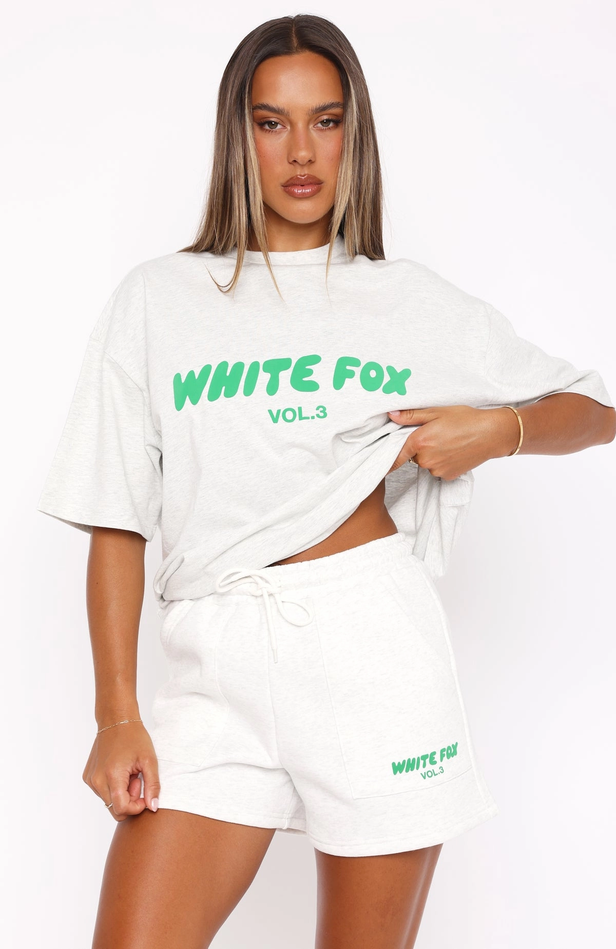 Low Maintenance Fabric Fun Patterns Offstage Lounge Shorts Glacier Grey