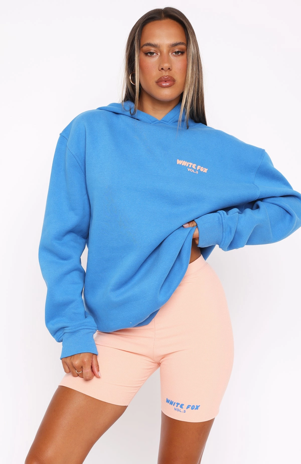 Offstage Ribbed Bike Shorts Apricot Ice jewelry