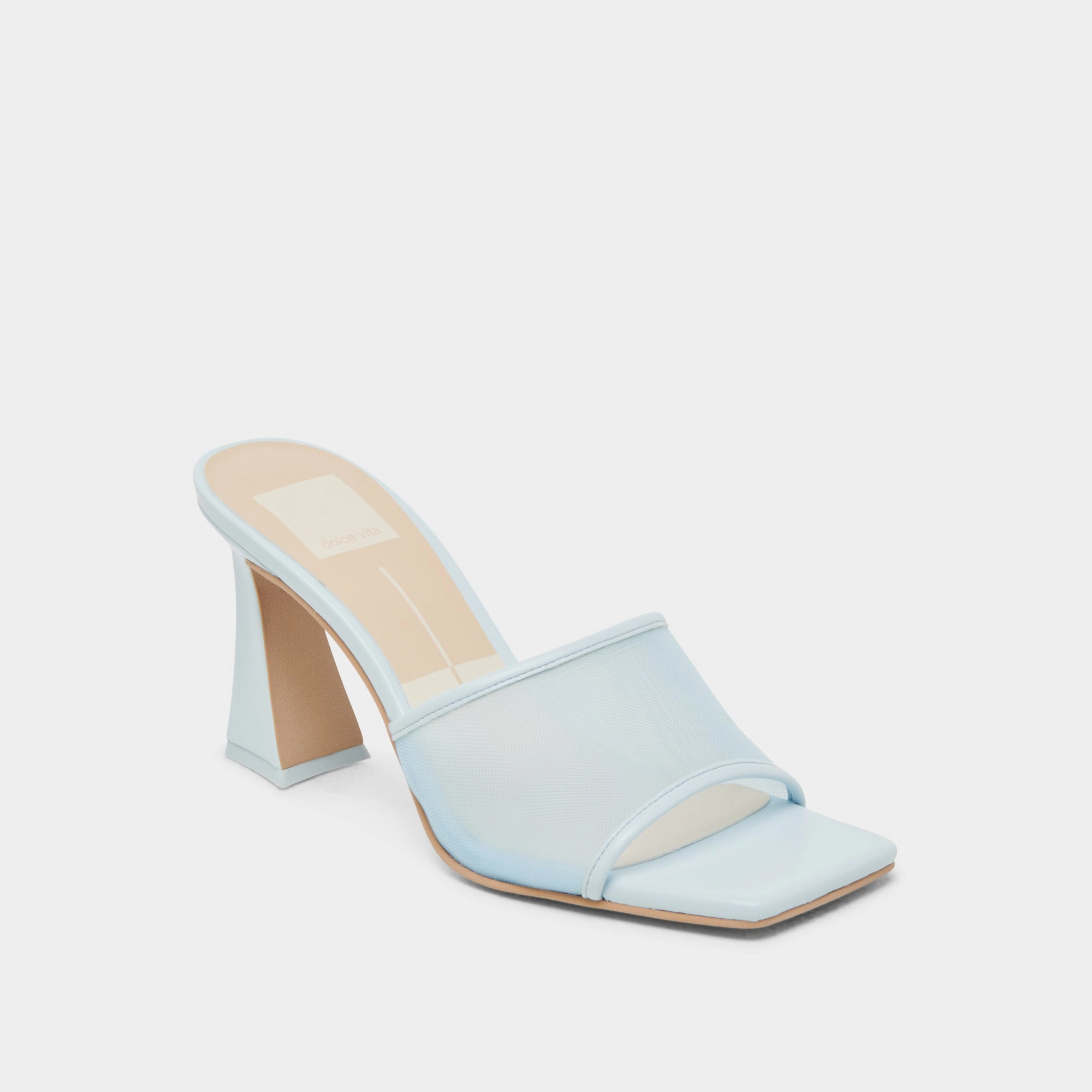 Milan Edge Evening Footwear NARDA HEELS ICE BLUE MESH