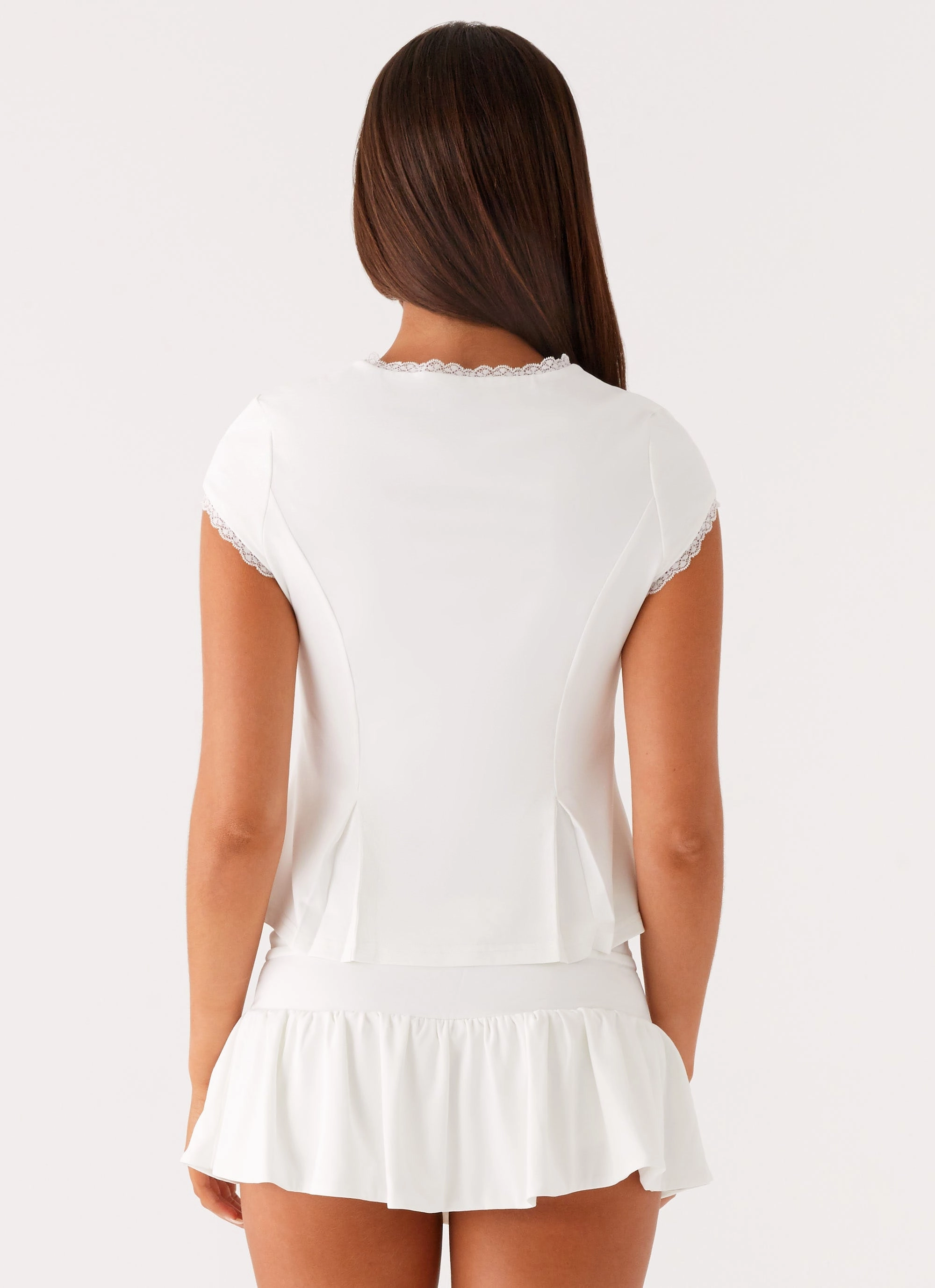 Landon Mini Skort - White Ultra Comfort