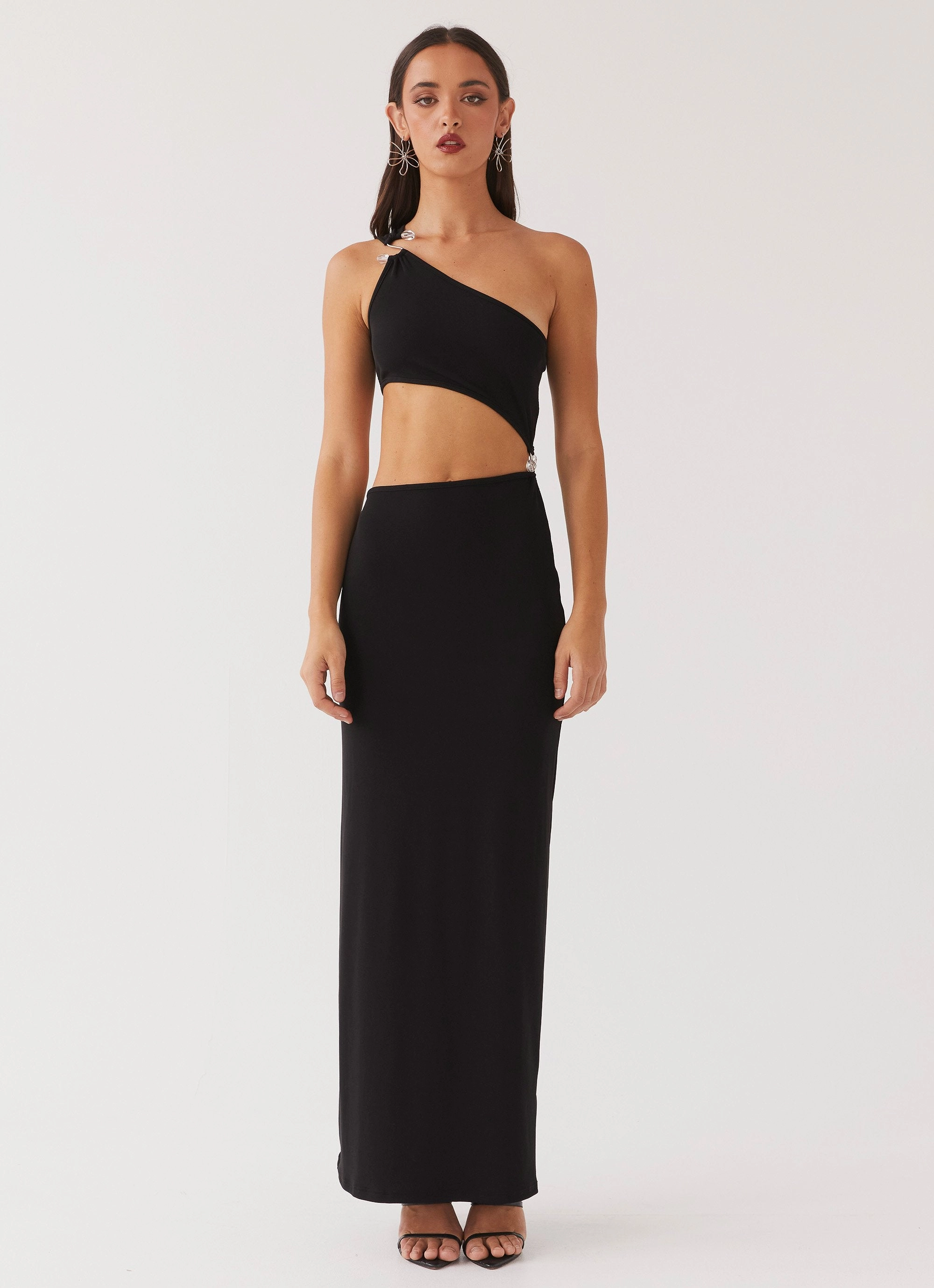 On The Moon Maxi Dress - Black Anytime Wear Work Pairing