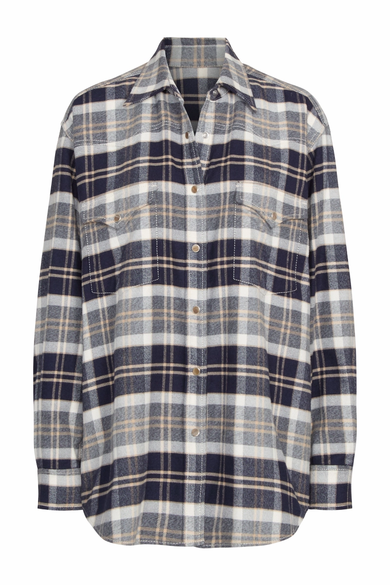 Dutton Shirt Minimalist Closure Zip Front