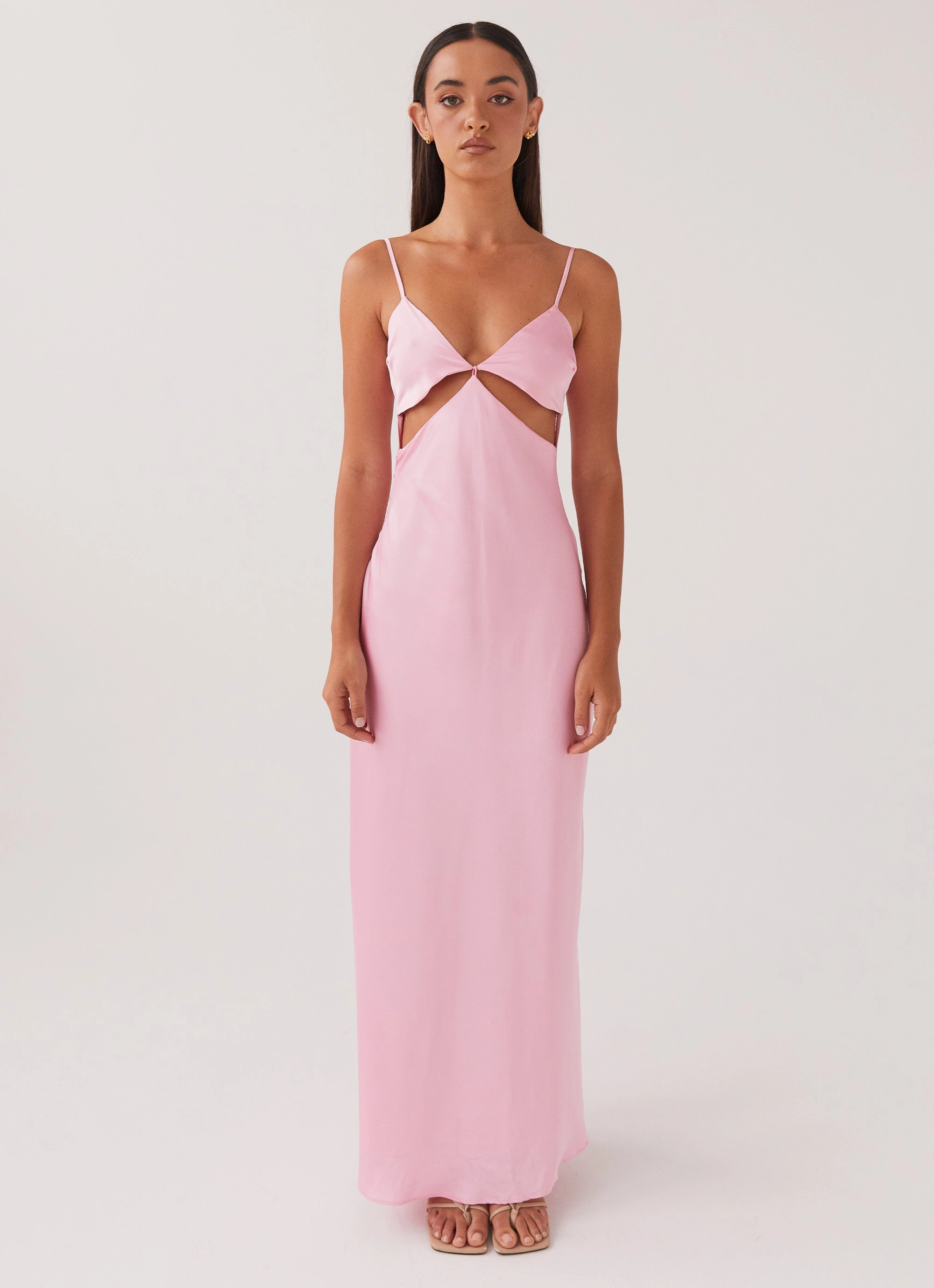 Spring Style Vintage feel Pretty In Pink Maxi Dress - Rose Quartz