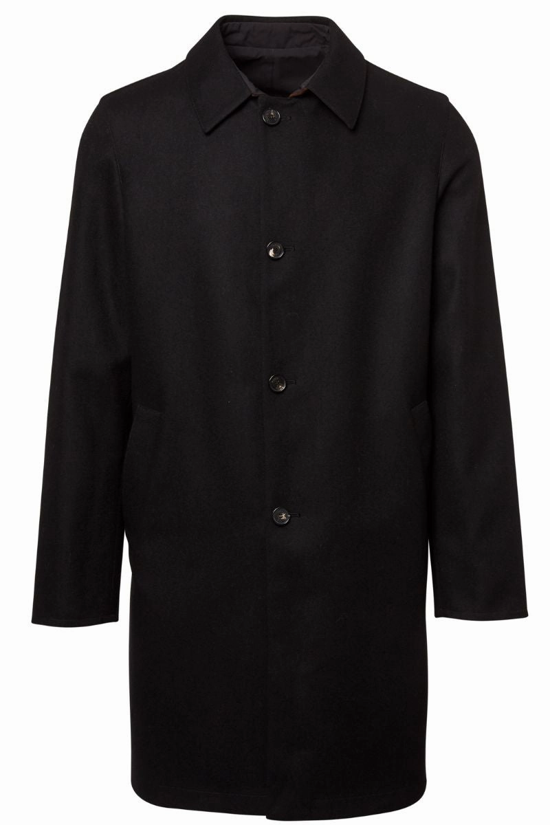 Simple Comfort Reversible Wool Coat