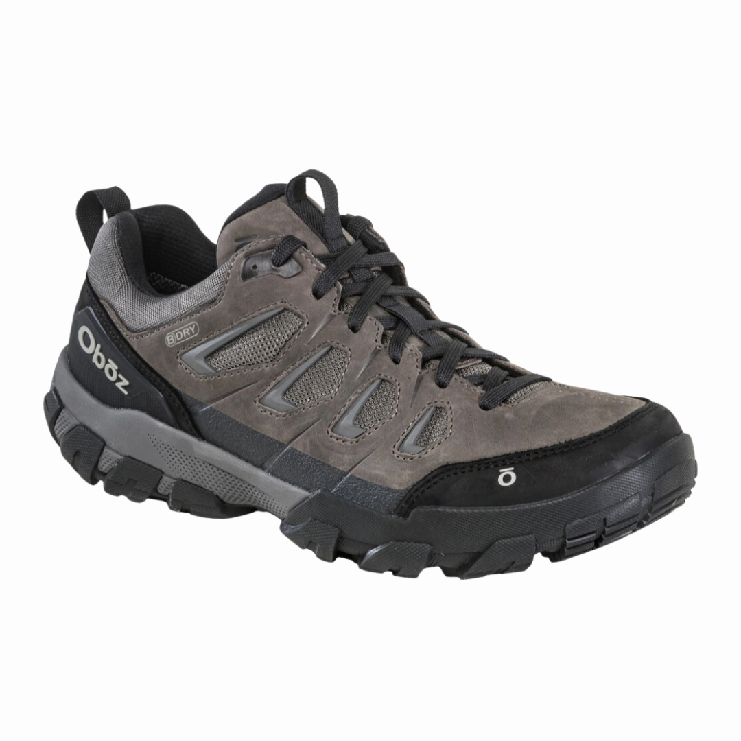 Flexible Support Men's Sawtooth X Low Waterproof - Charcoal (Wide Width)