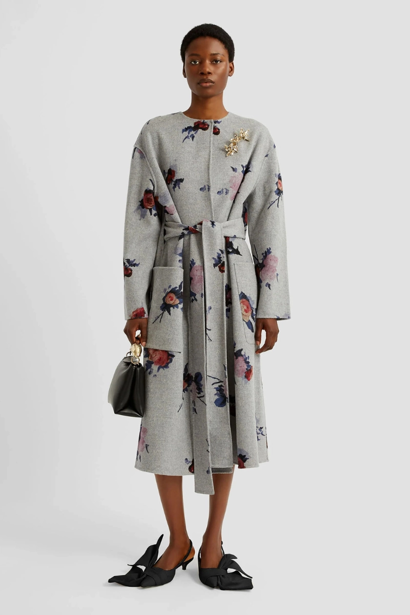 Soft touch finish Oversize Belted Coat