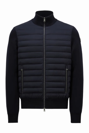 Adjustable Cuff System Airtight Seam Sealing Padded Zip-Up Cardigan