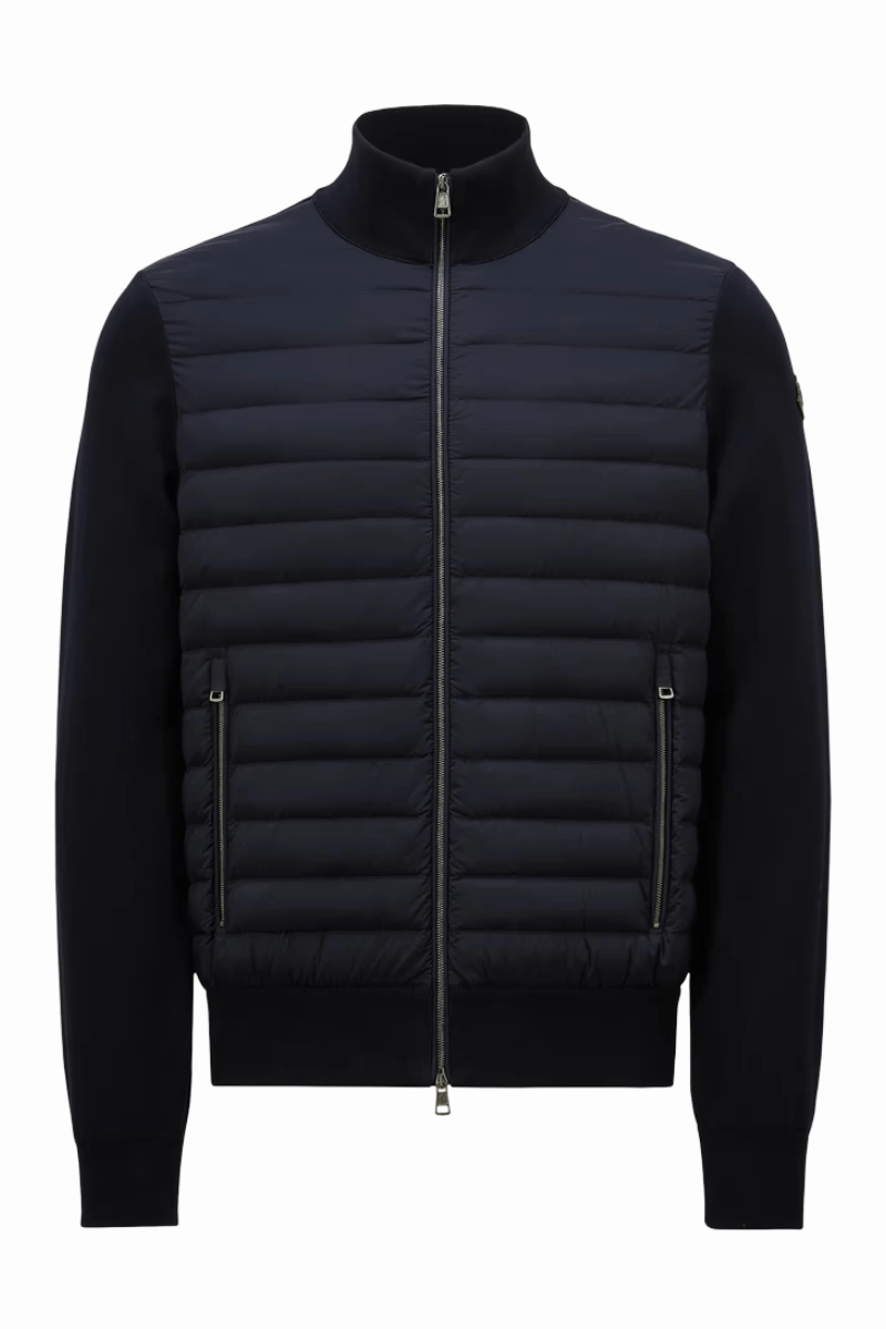 Adjustable Cuff System Airtight Seam Sealing Padded Zip-Up Cardigan