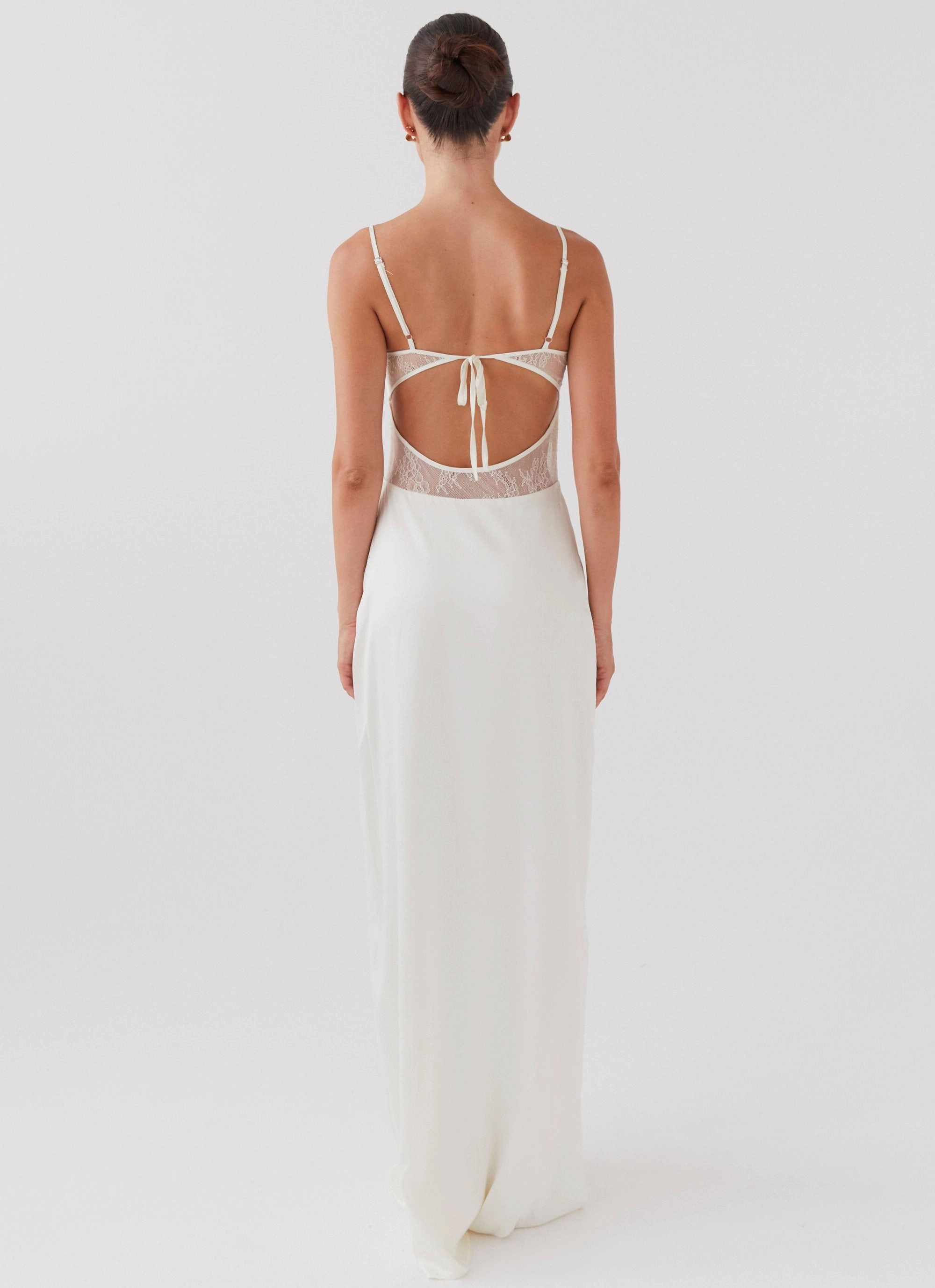 Dreamy Touch Palais Royale Lace Maxi Dress - Antique