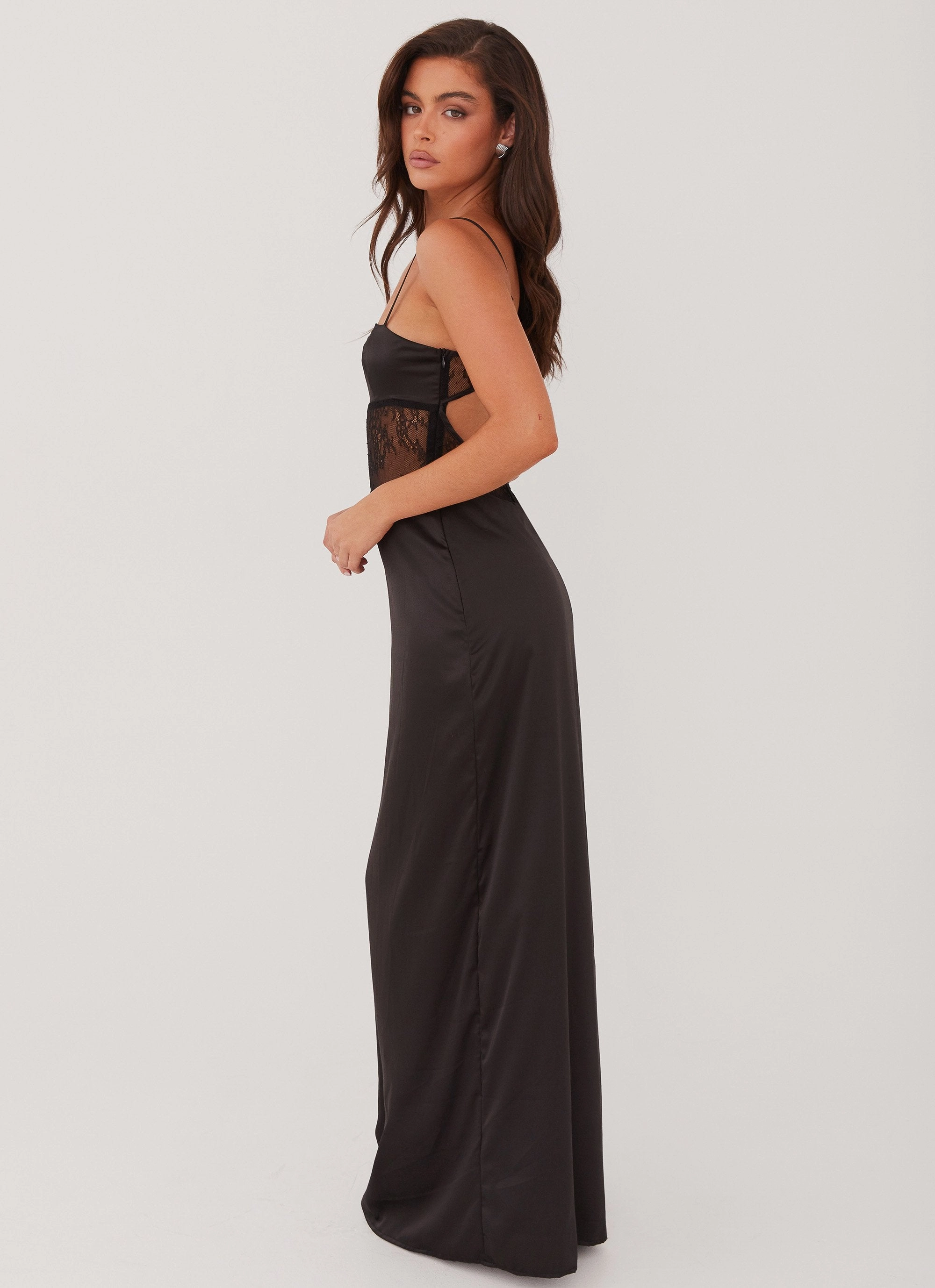 solo wear Formal Aura Palais Royale Lace Maxi Dress - Black