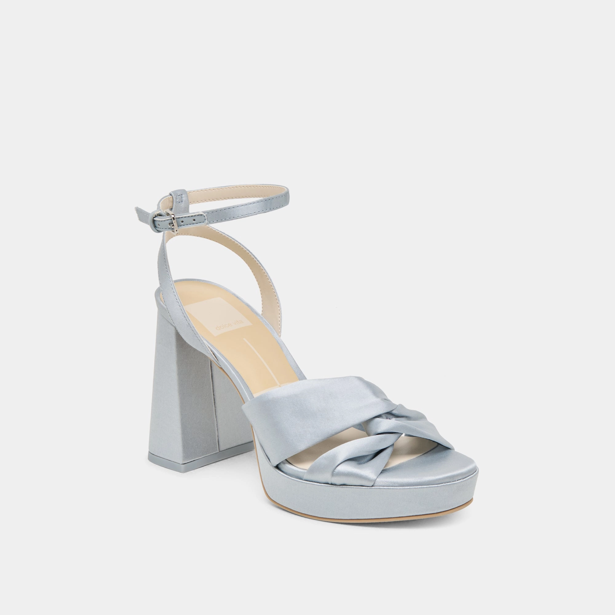 Birthday Spark PARLO HEELS LIGHT BLUE SATIN