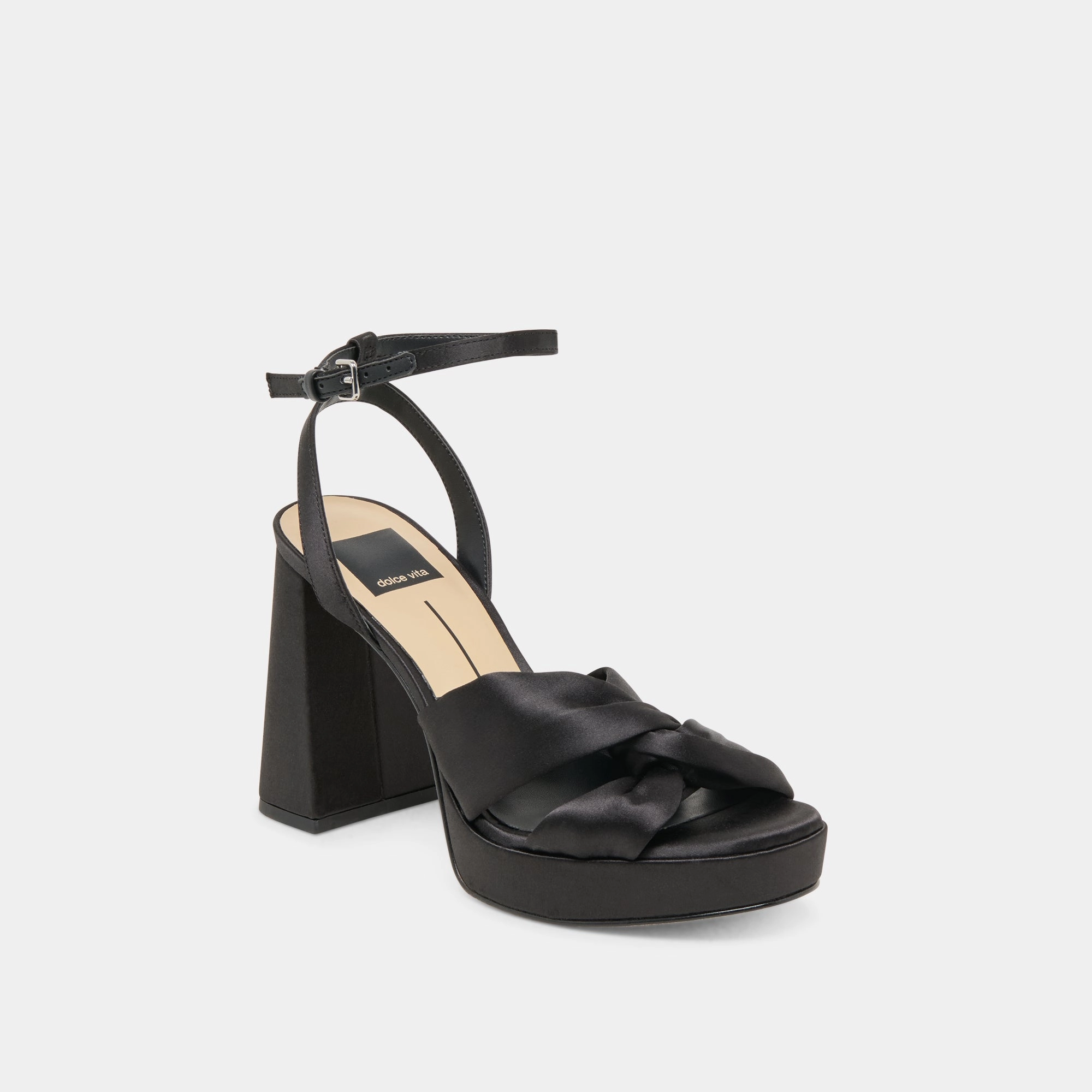 Casual Sandals PARLO HEELS ONYX SATIN