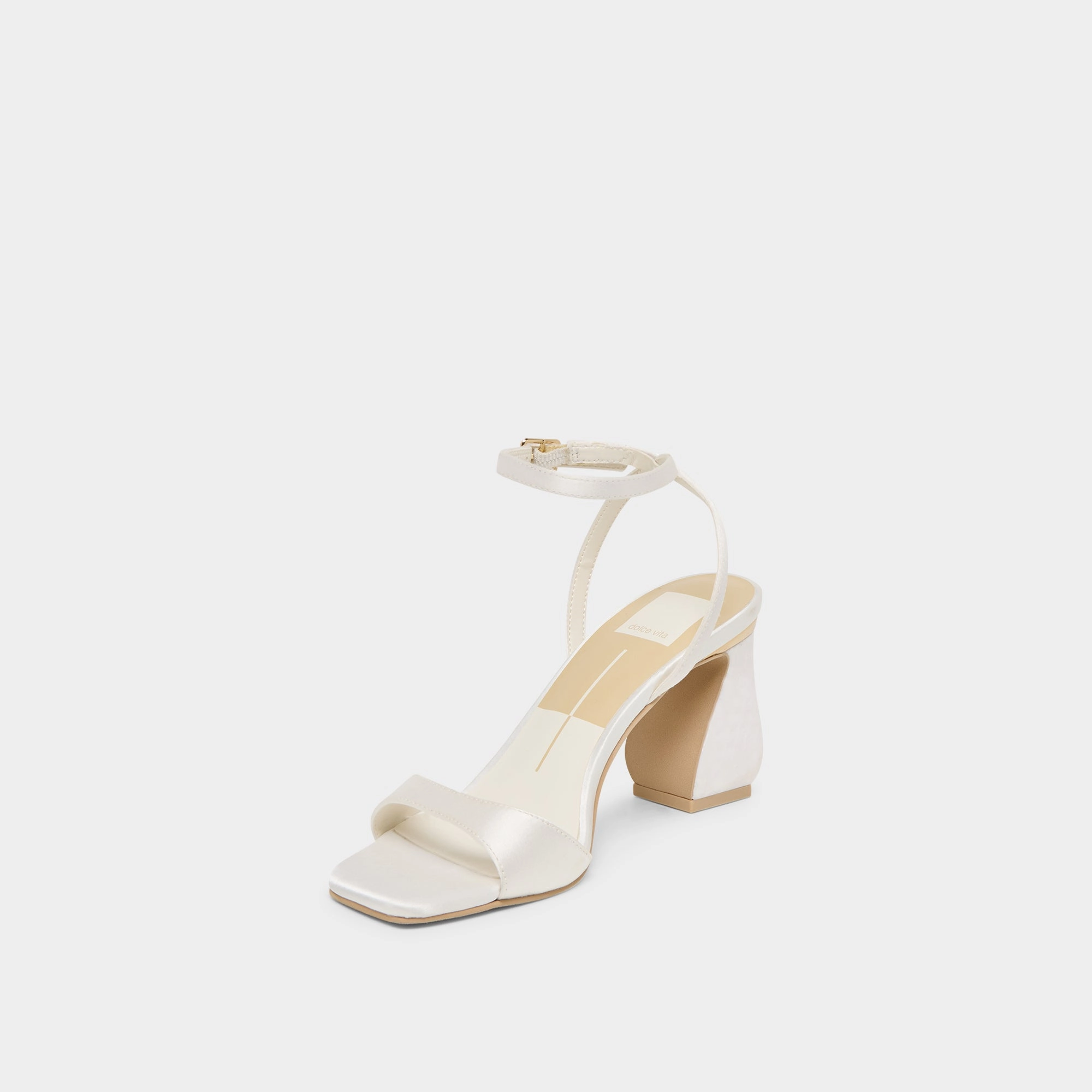 TILDA HEELS TRUE WHITE SATIN Effortless Style