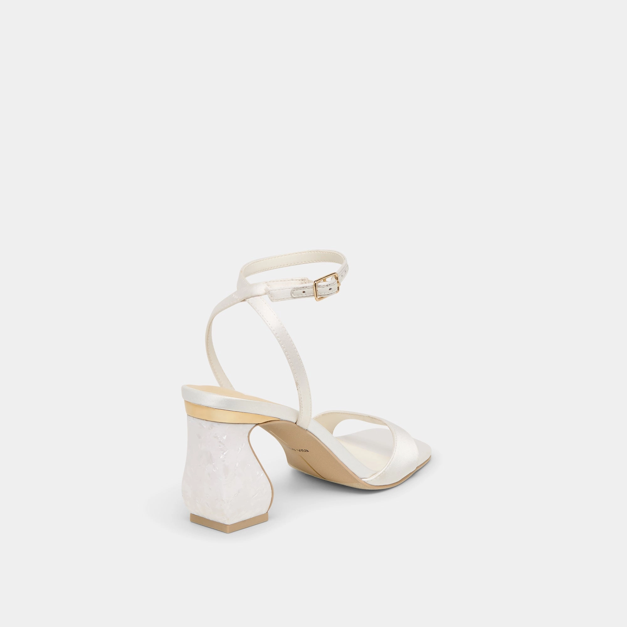 Quick Change Urban Style TILDA HEELS TRUE WHITE SATIN
