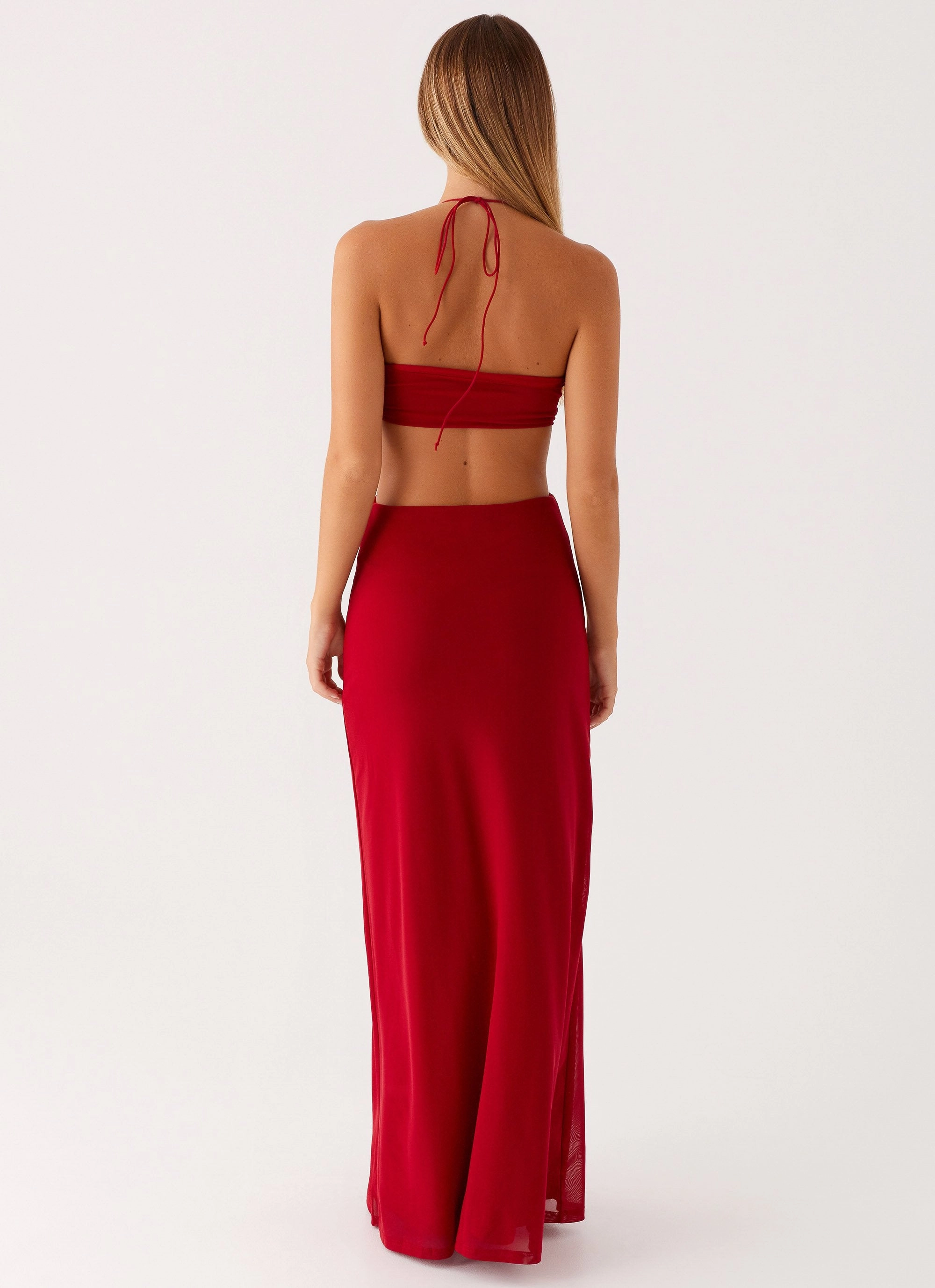 Cool Layers Hallie Maxi Dress - Red