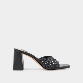 MARGOE HEELS BLACK WOVEN STELLA Comfy Walk Birthday Bash