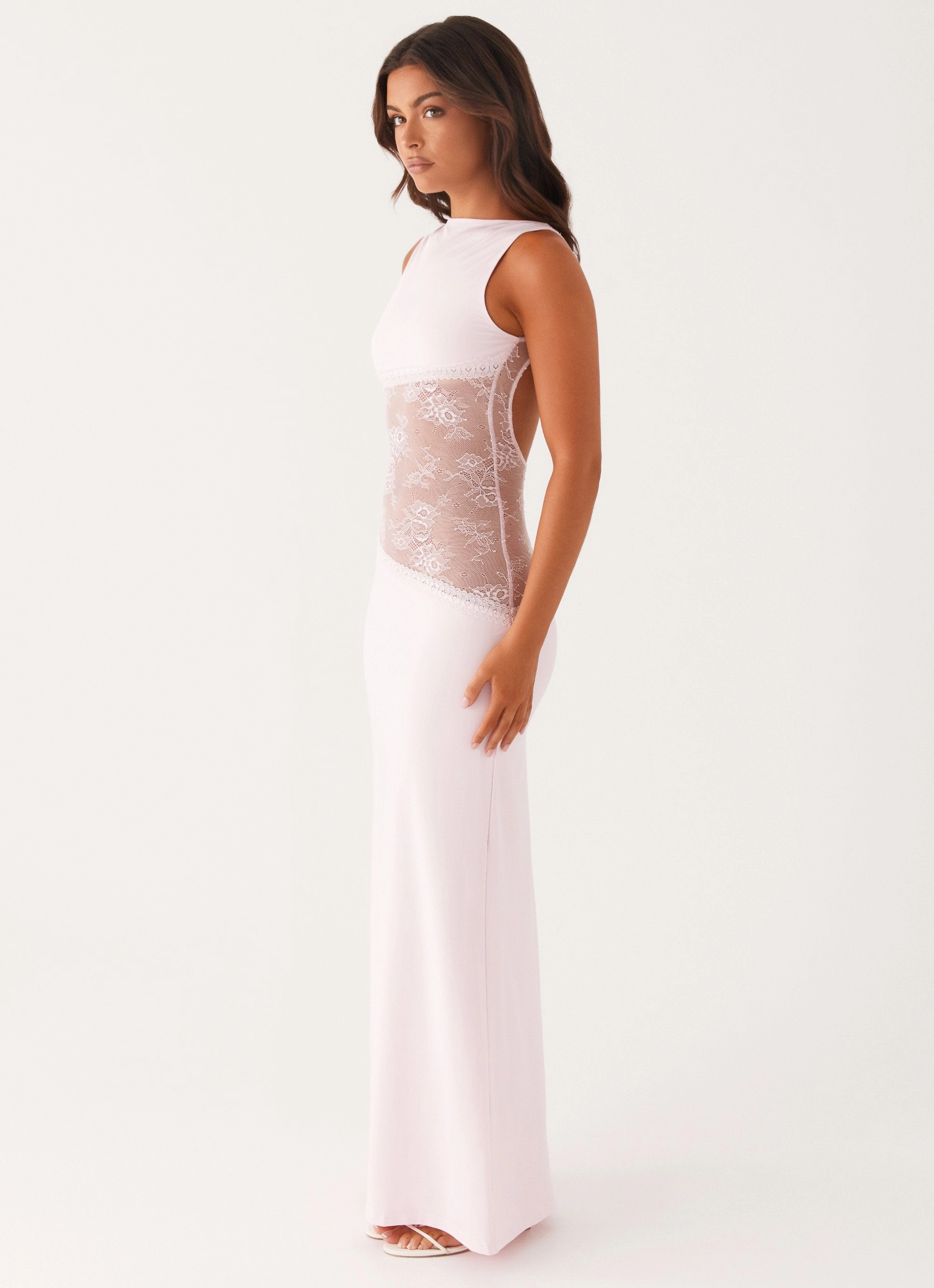Lucinda Maxi Dress - Pink Color Glow Soft and Stylish