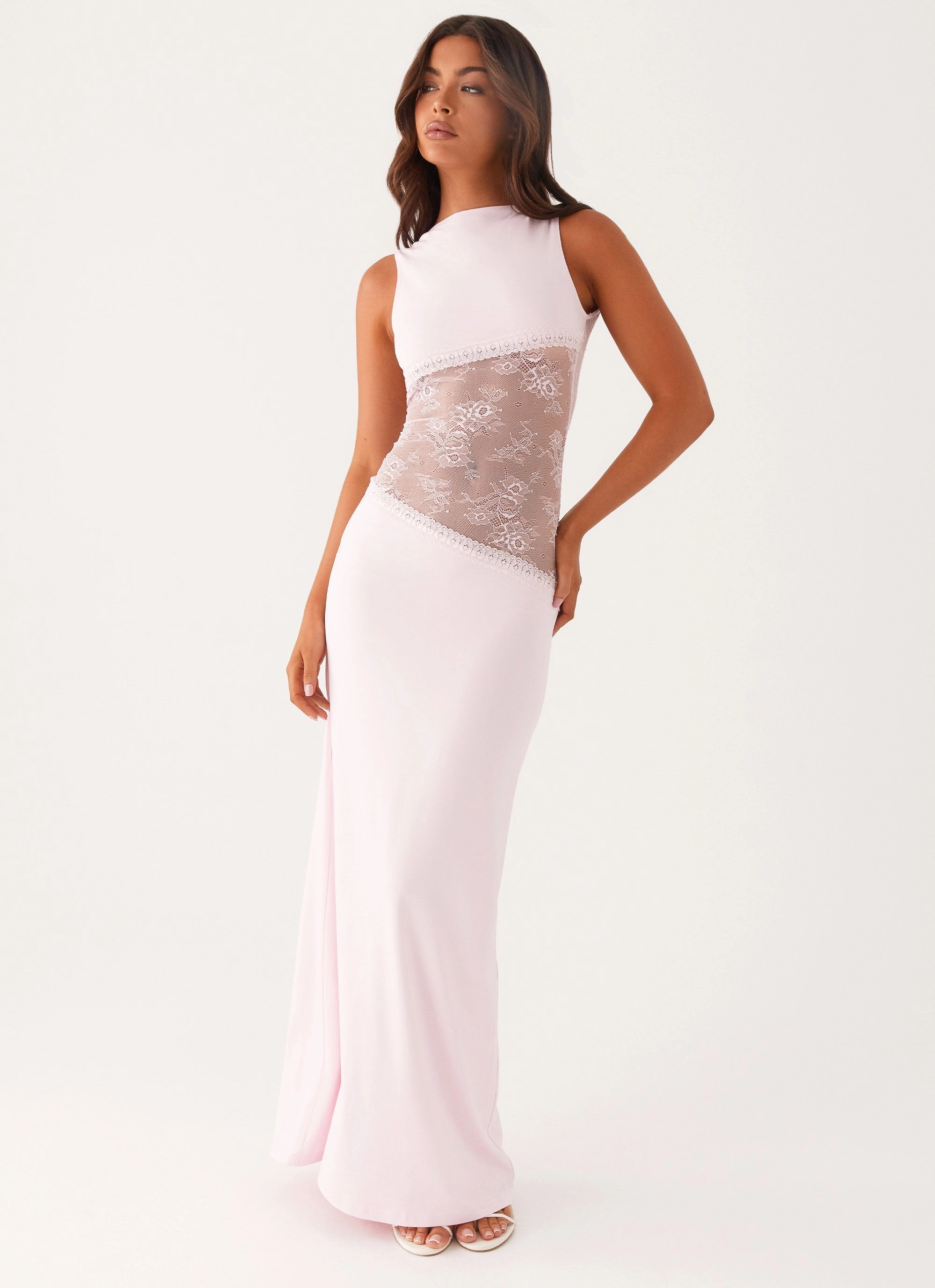 Lucinda Maxi Dress - Pink Neutral Tones Daily Form