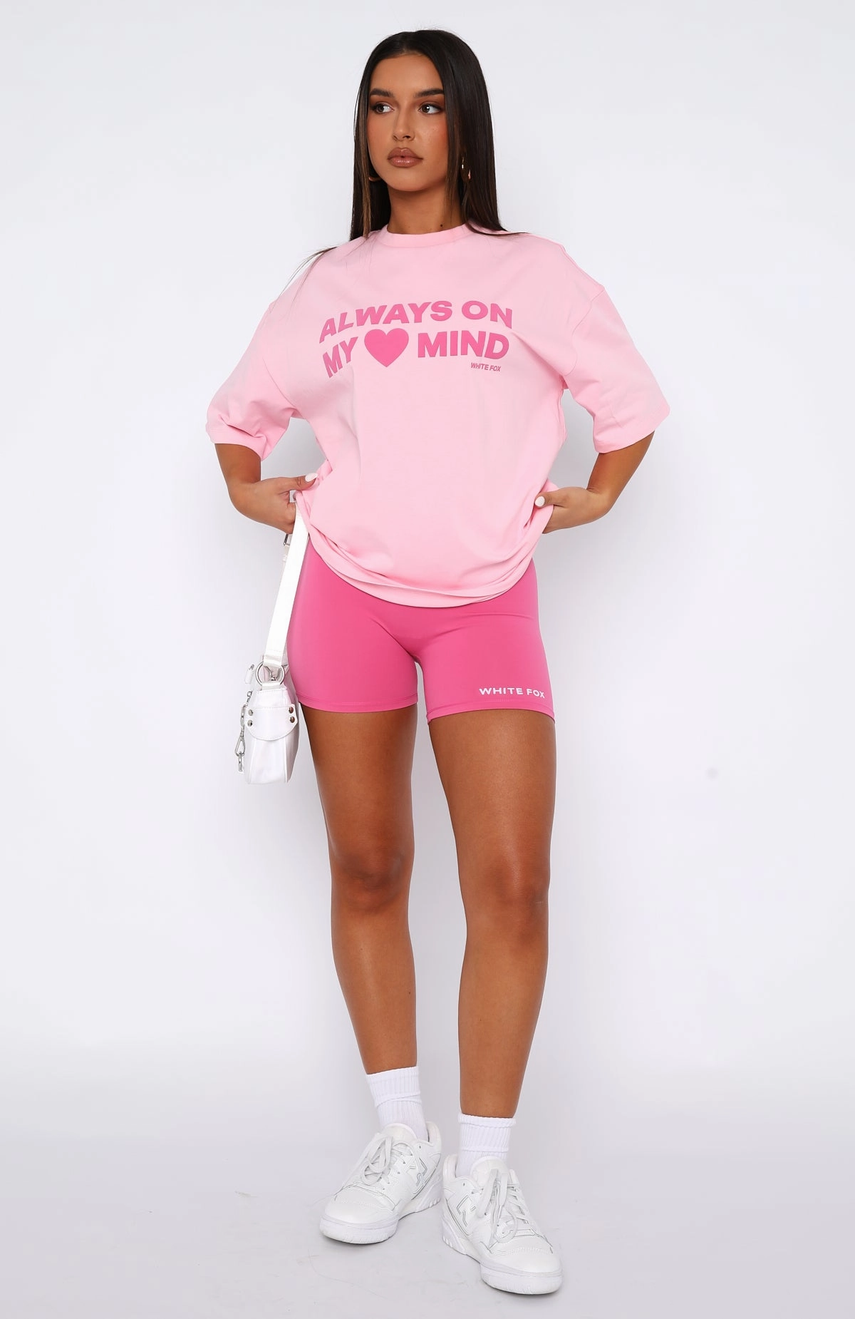 Just To Be Popular Bike Shorts Pink khaki shorts