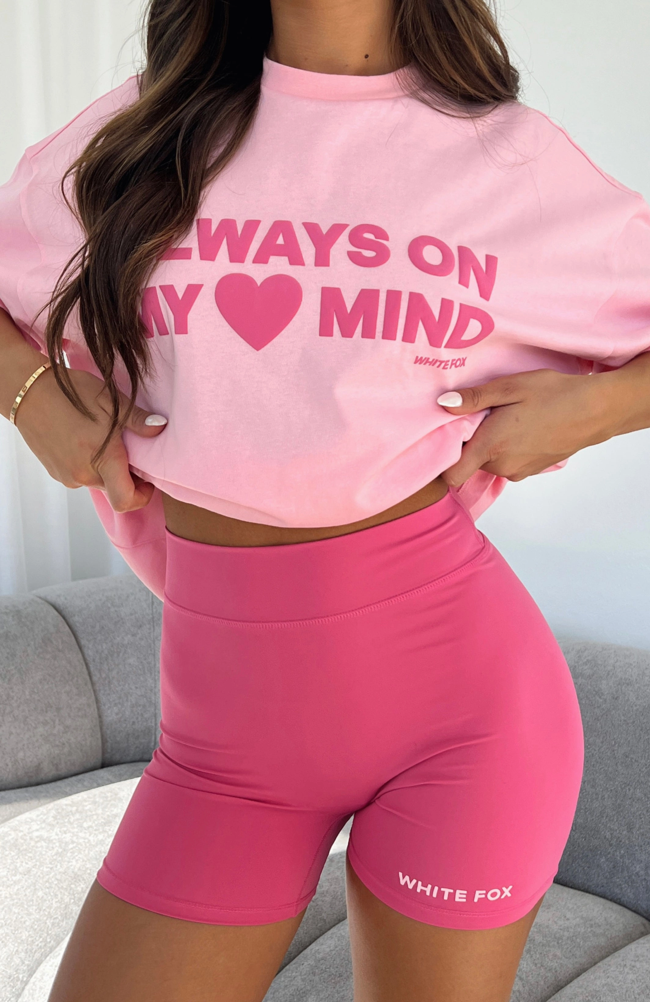 Travel Light Just To Be Popular Bike Shorts Pink