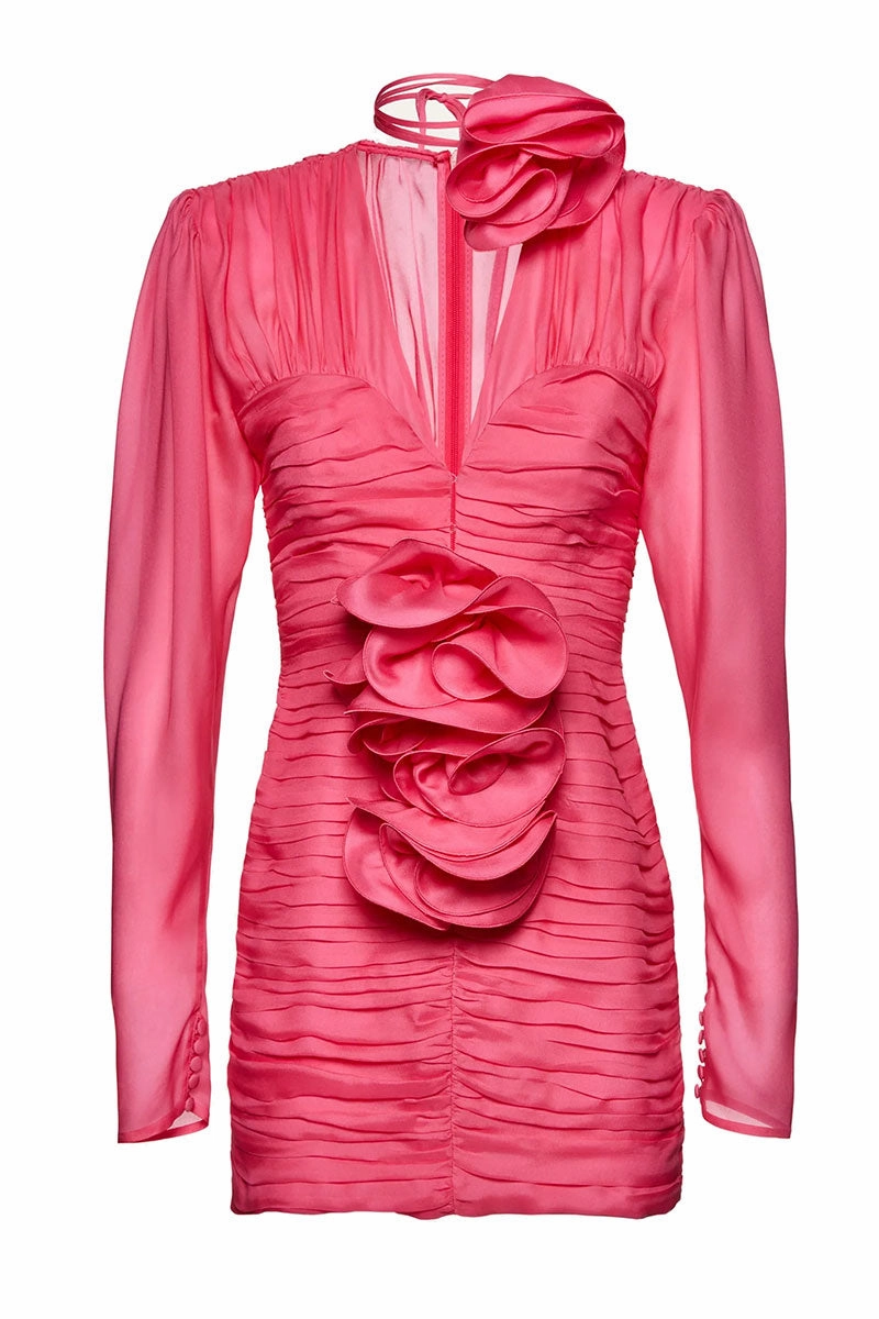 Pink Mini Dress Trend Movement Sleek Form