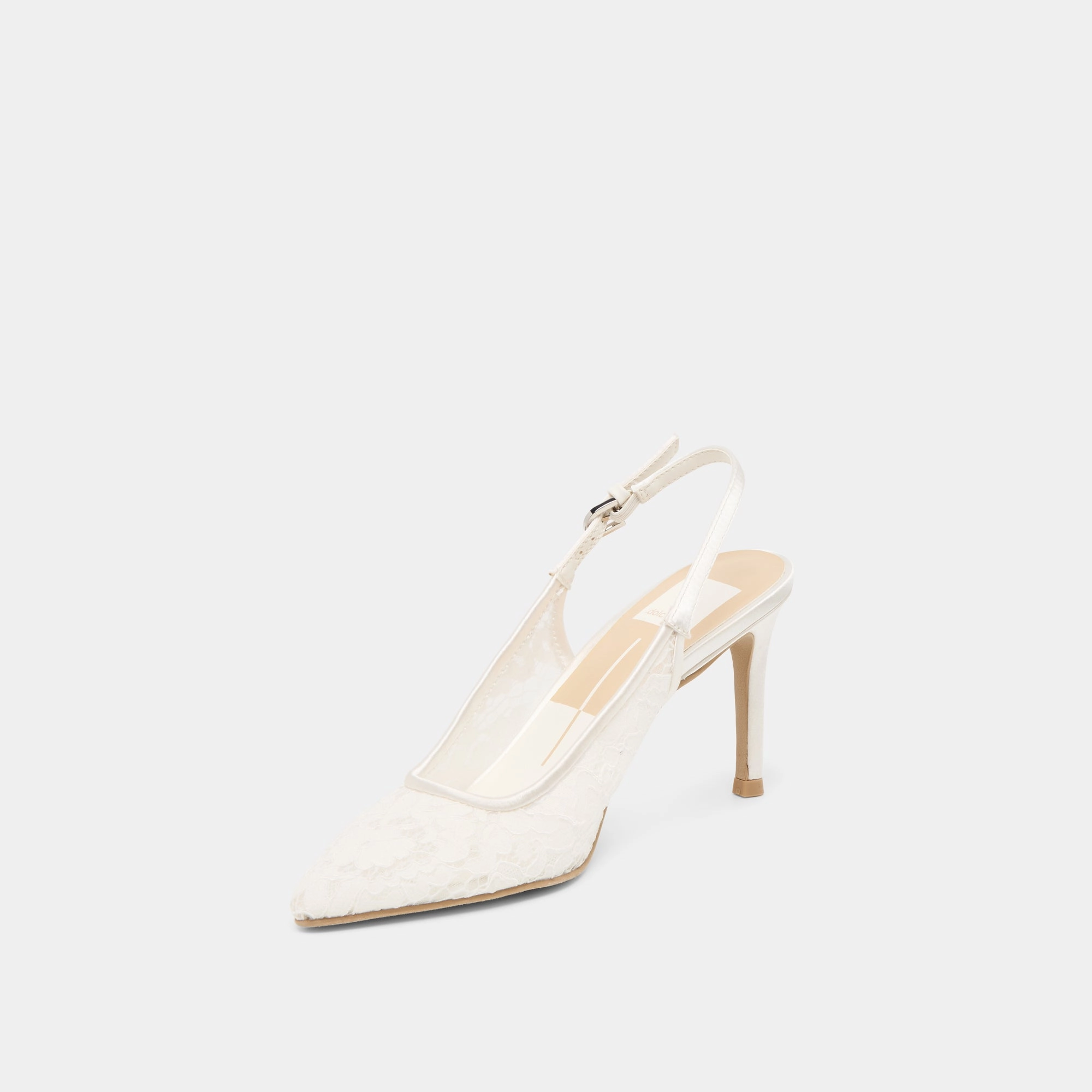 YAMI HEELS TRUE WHITE LACE Graceful Step Dressy Wear