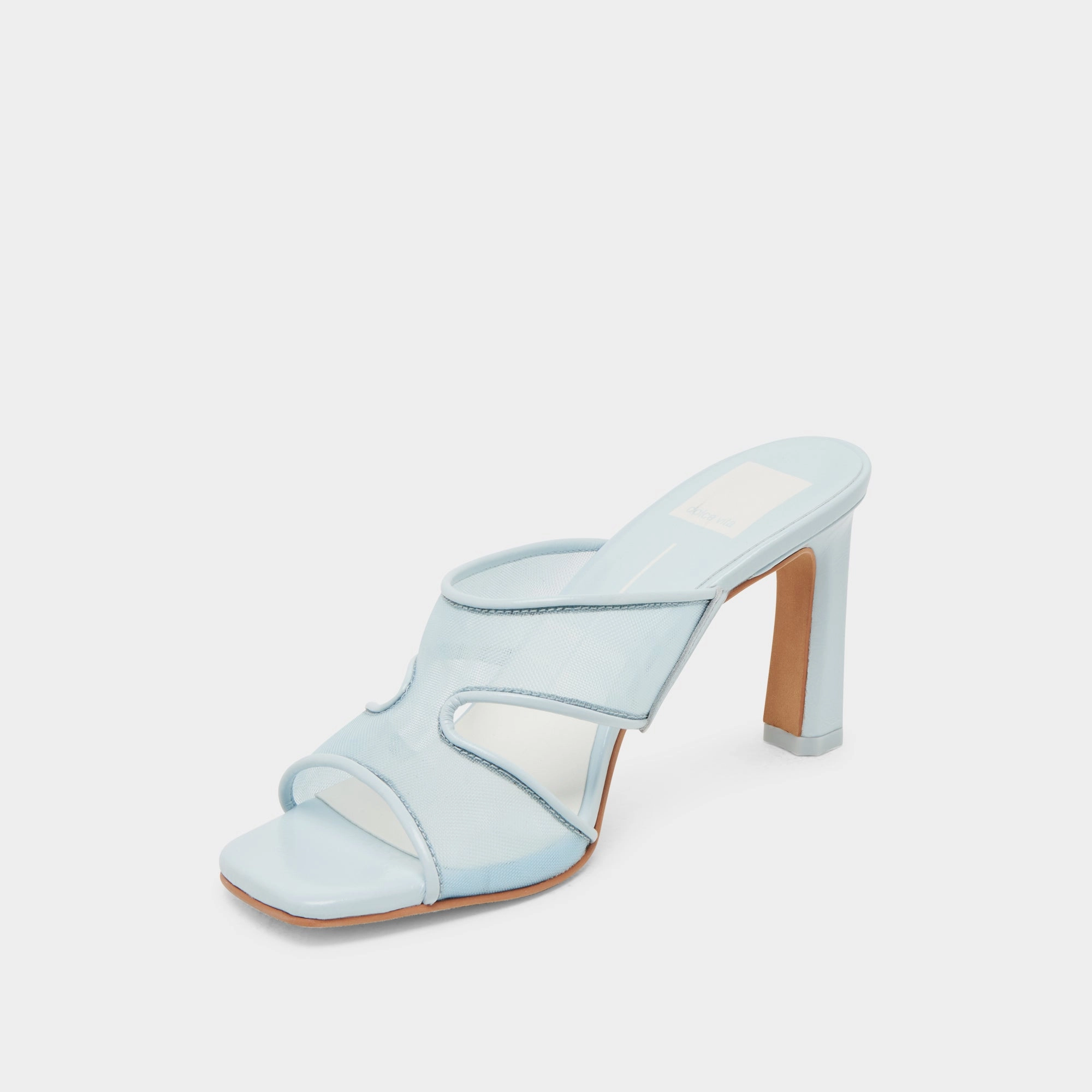 Stiletto Heel GITEL WIDE HEELS ICE BLUE MESH