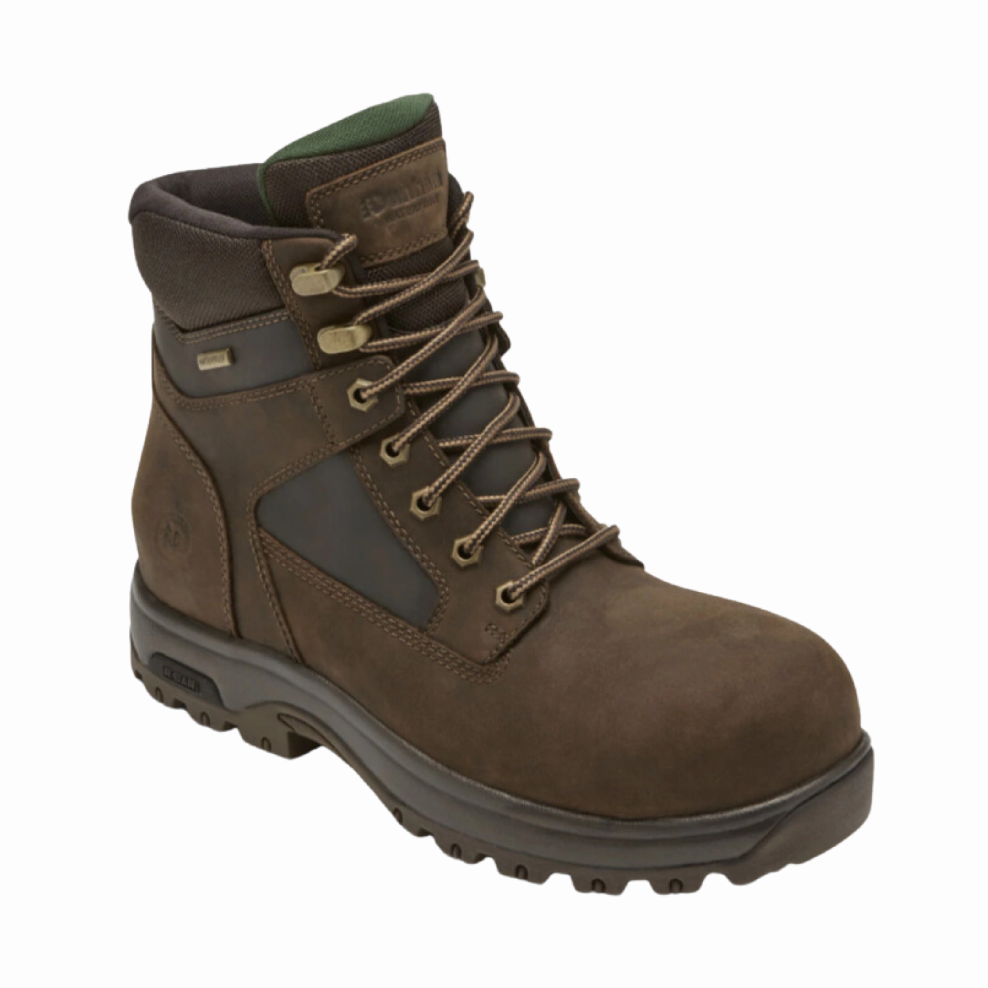 Outback Travel Grippy Outsole Backcountry Camper Men's 8000 Works Waterproof Safety Boot (Plain Toe) - Brown (D Width)