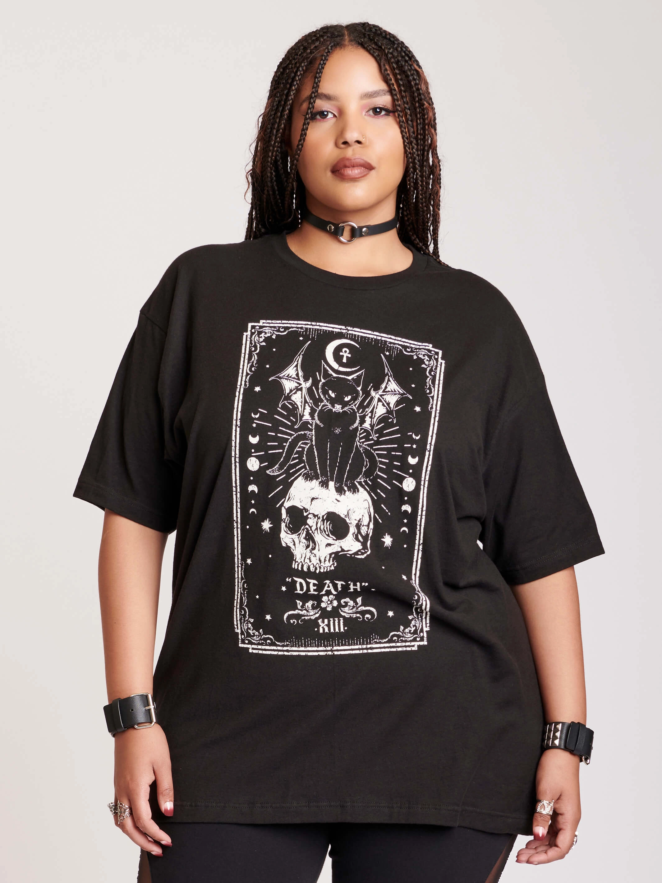 Death Tarot T-shirt Roomy Fit Seasonal Comfort