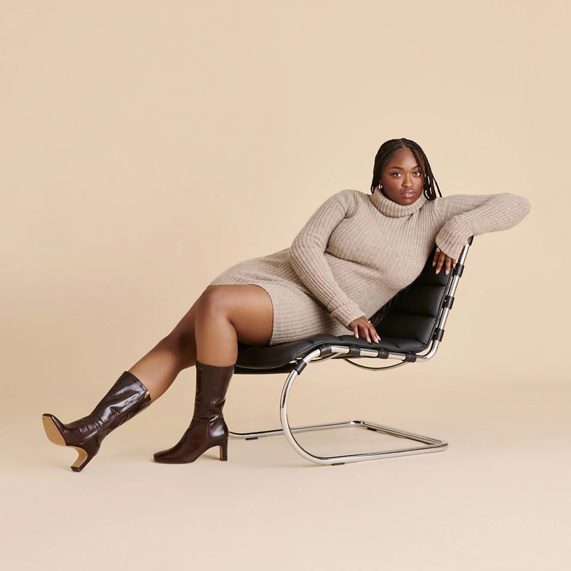 RIGGS WIDE CALF BOOTS CHOCOLATE LEATHER Protective Finish Hiking Trails