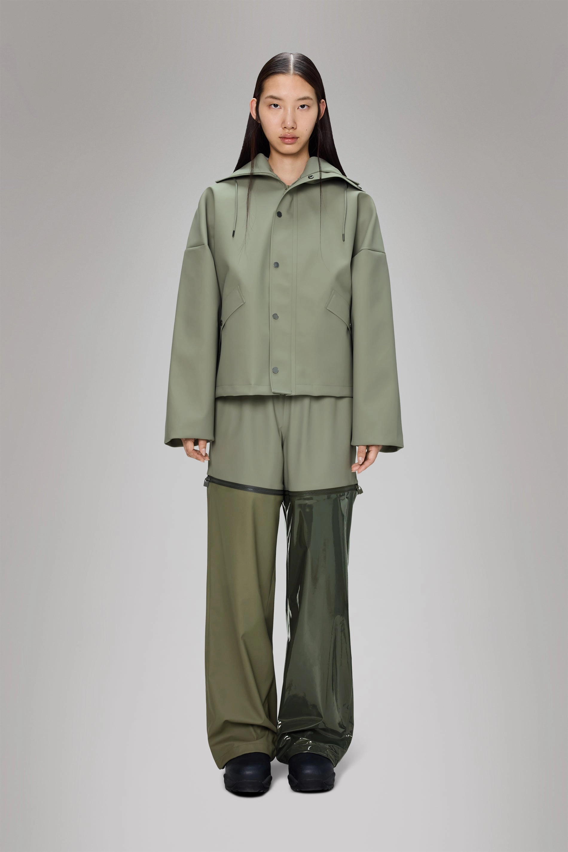 Vision Rain Jacket Short Anti Pilling Texture Active Daily Wear