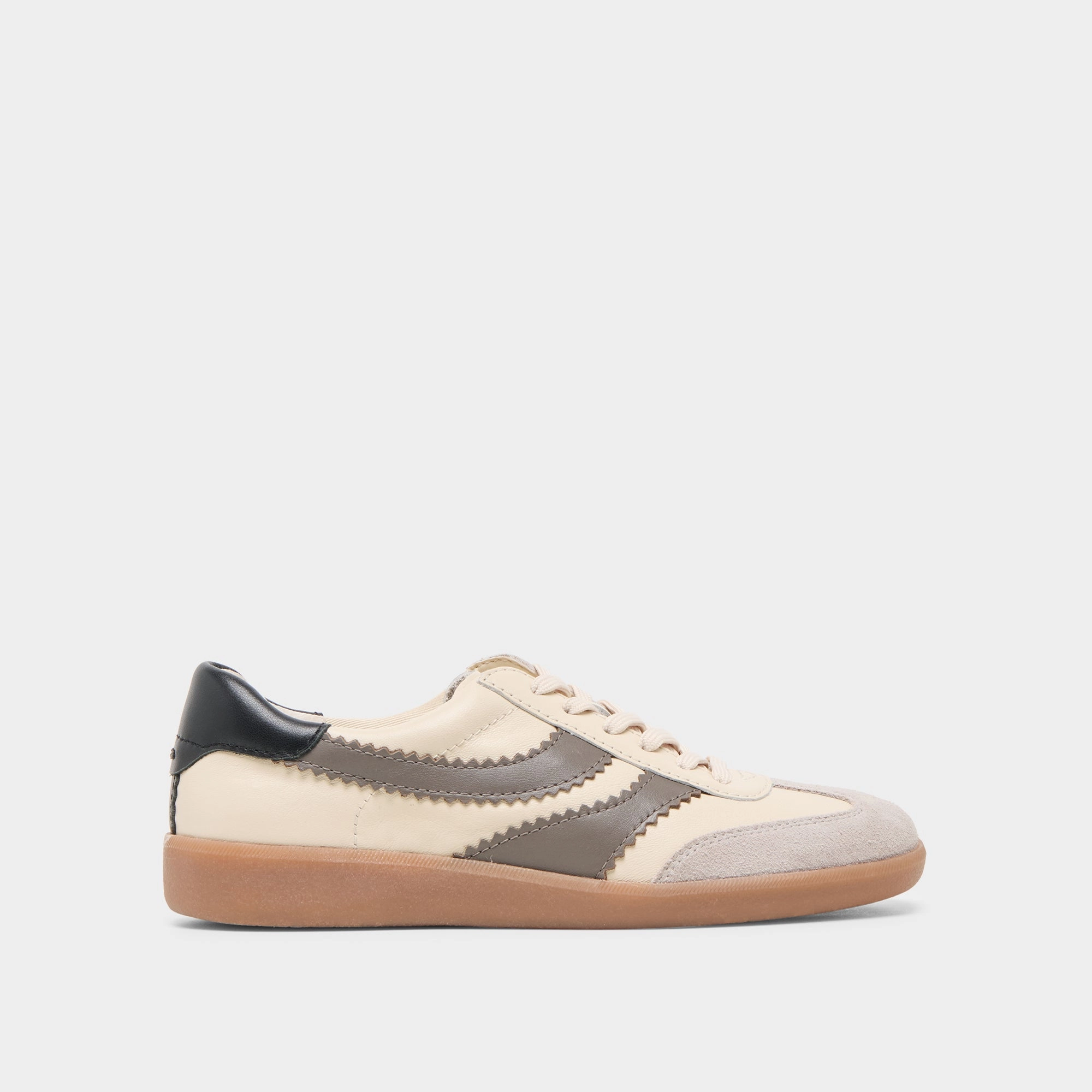 MERIT SNEAKERS WHITE GREY LEATHER Ventilation Port System