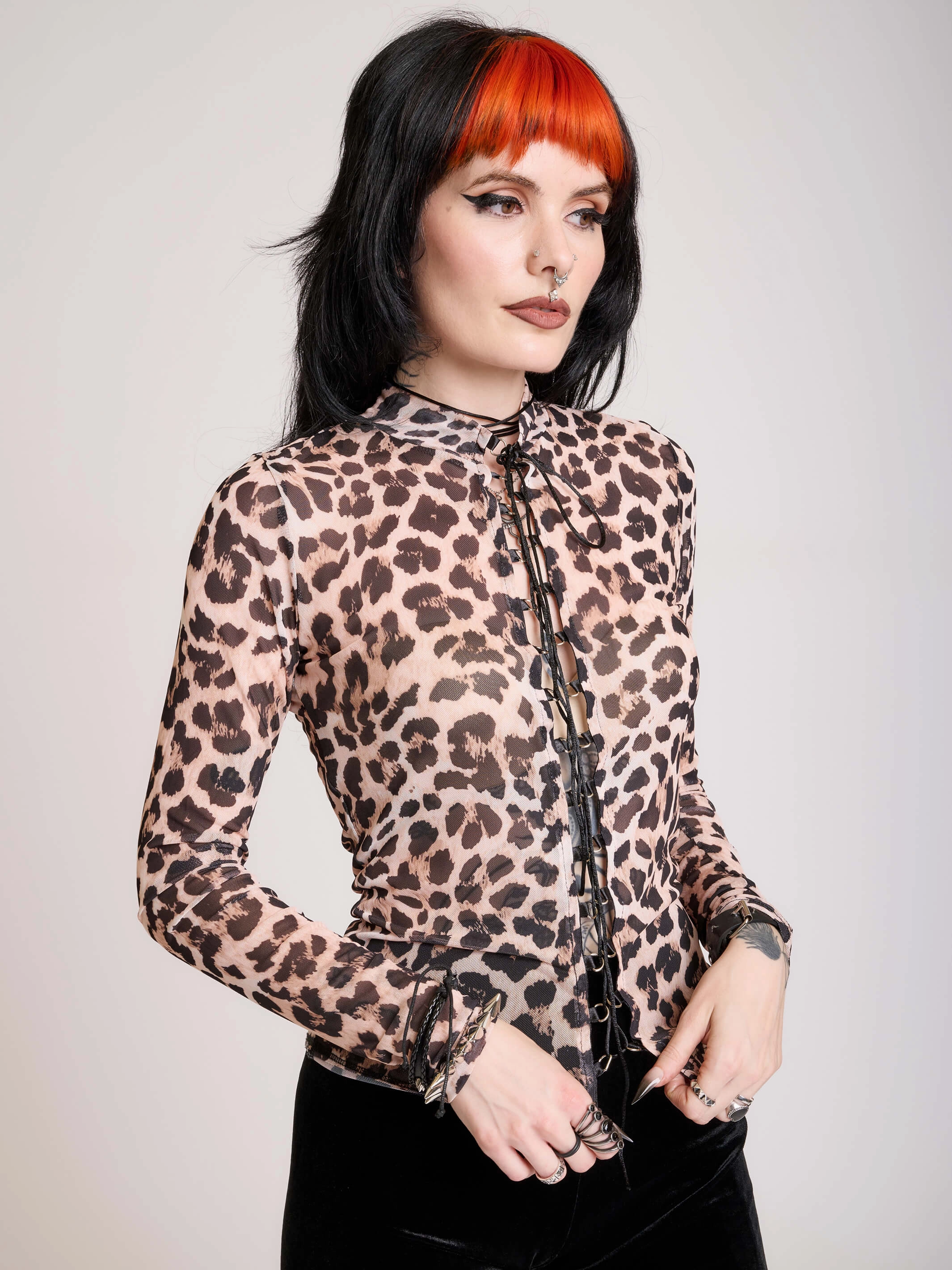 Punk's Not Dead Mesh Top Tall