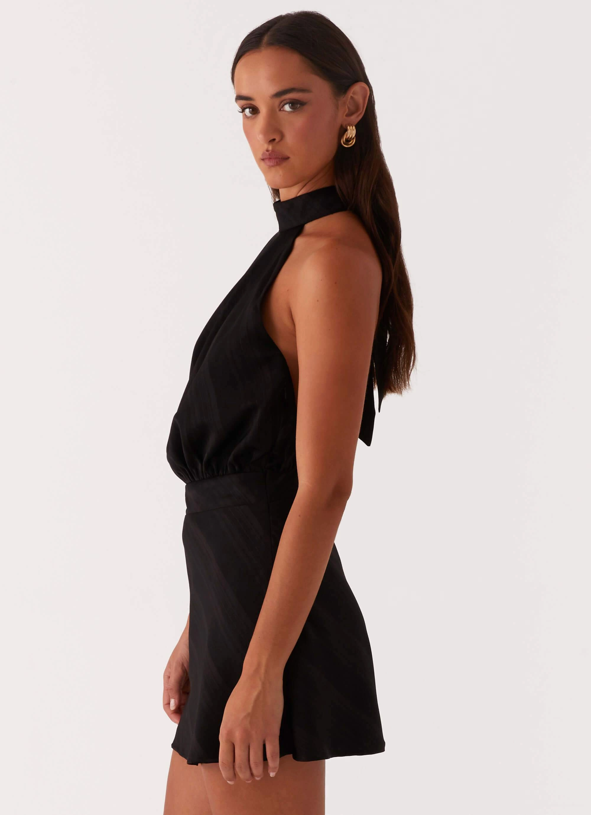 Trendy pick Camera Shy Mini Dress - Black
