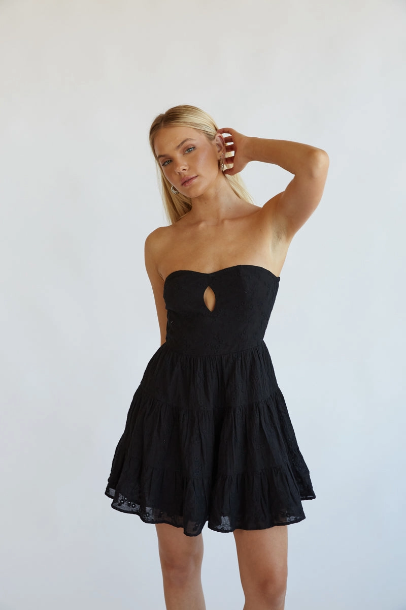 Blythe Embroidered Mini Dress City Essential Warm Base