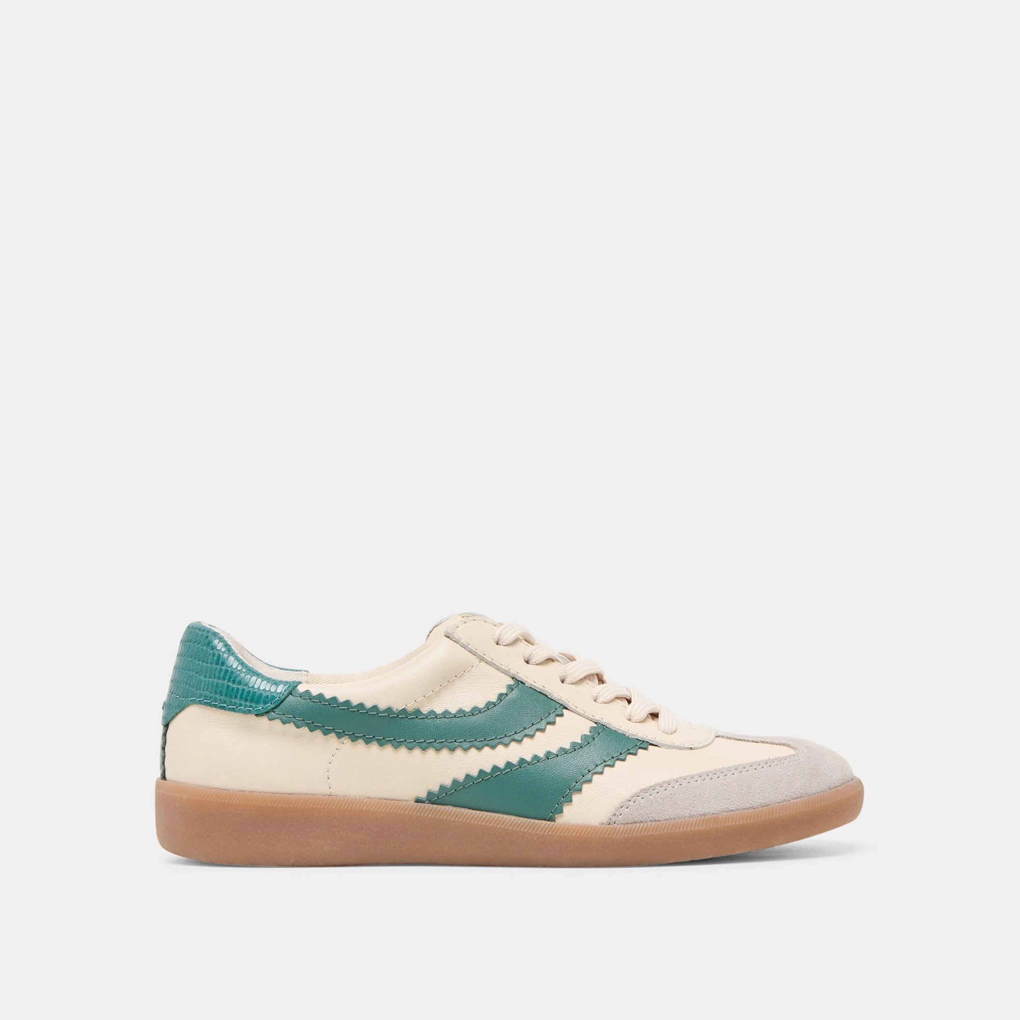 Classy ease MERIT SNEAKERS WHITE GREEN LEATHER