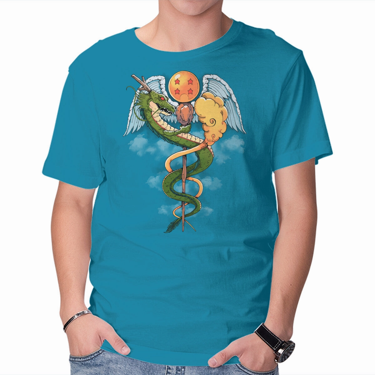 elastic waistband Dragon Caduceus