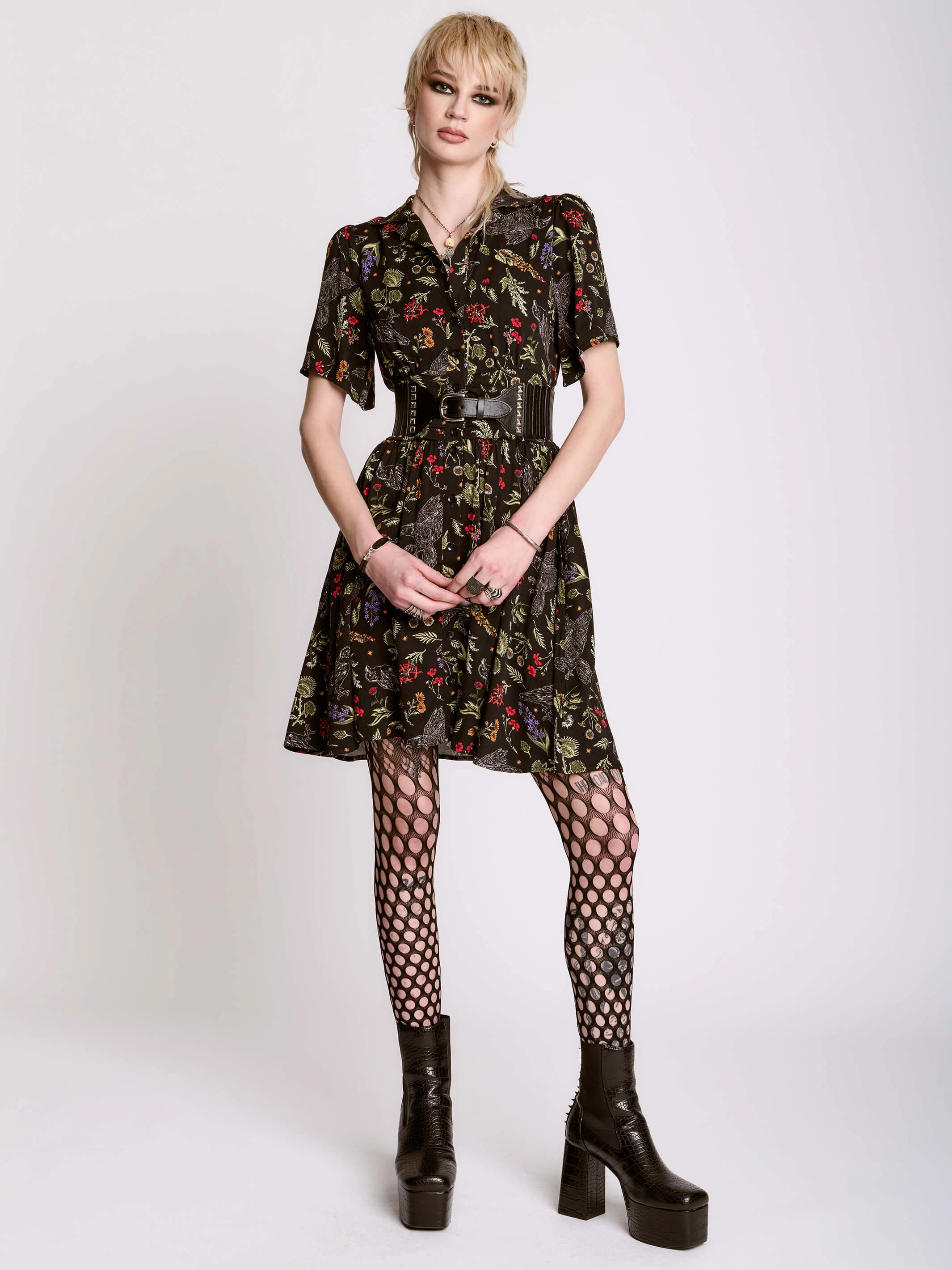 Raven's Garden Shirt Dress Cool Look Fit Focused