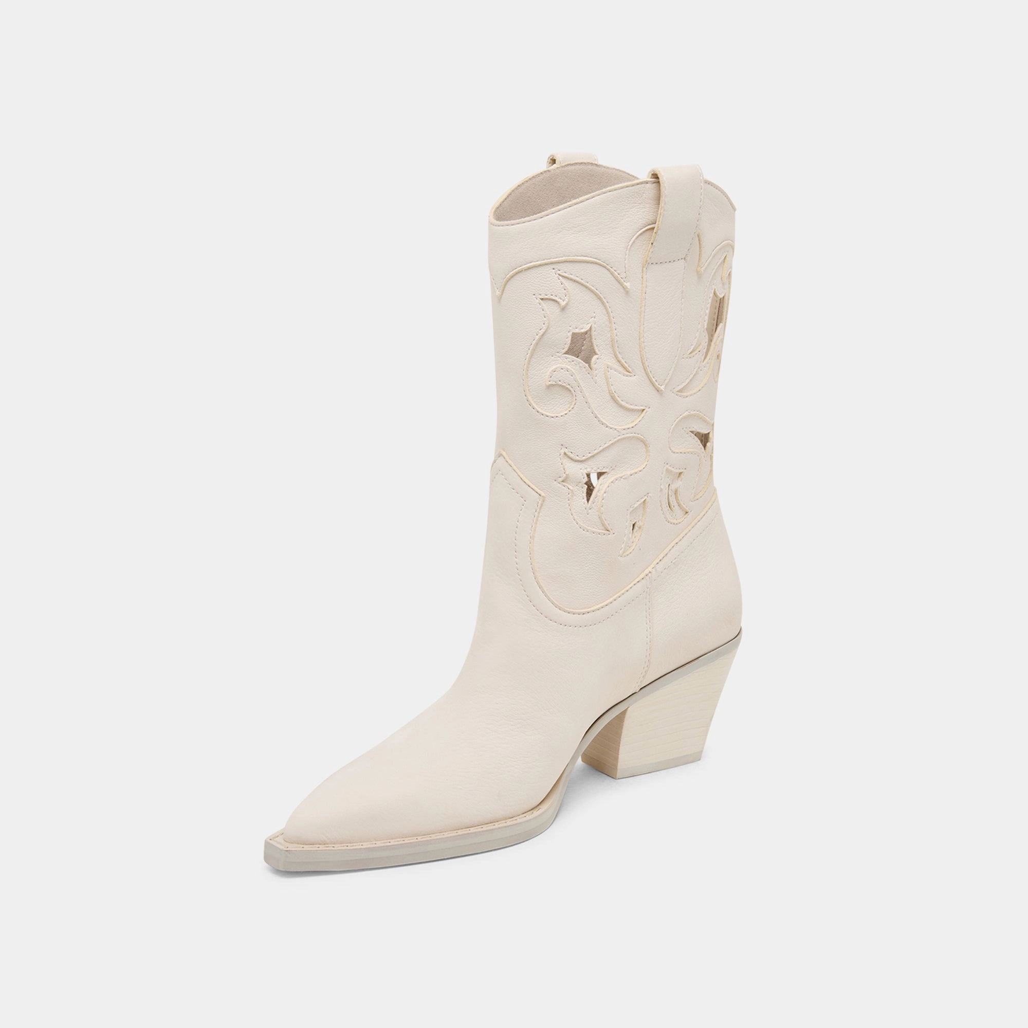 Cushion Collar RAVENA BOOTS OFF WHITE NUBUCK