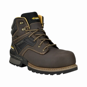 No Tie Reinforced Form Mountain Climber Men's A-Max Dozer (Composite Toe) Boot - Brown (D Width)