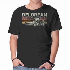 Fashionable Wear Retro Delorean