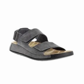 simple design Men's Cozmo 2 Leather Sandal - Titanium
