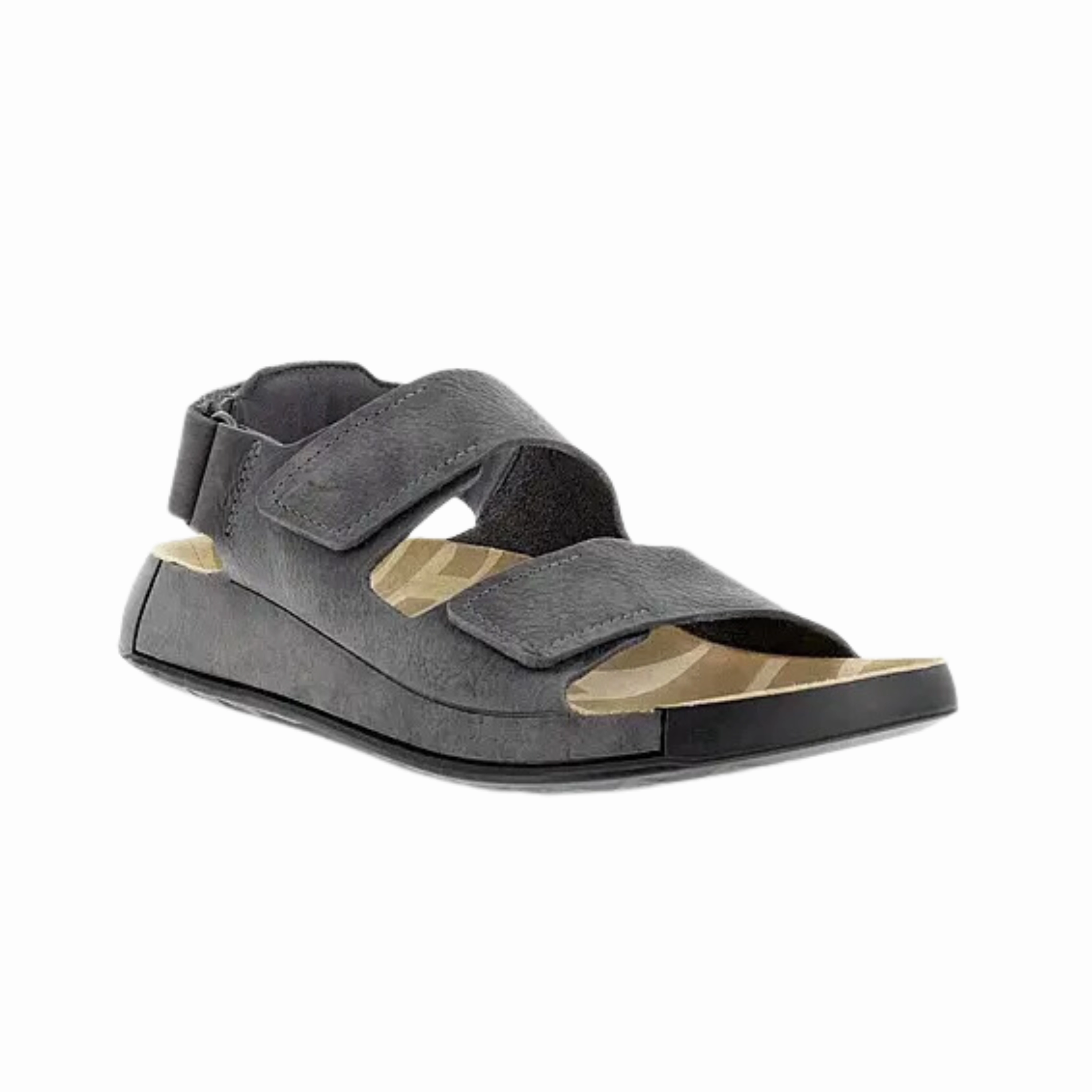 Sweat Wicking Lining Bacteria Inhibiting Liner Men's Cozmo 2 Leather Sandal - Titanium
