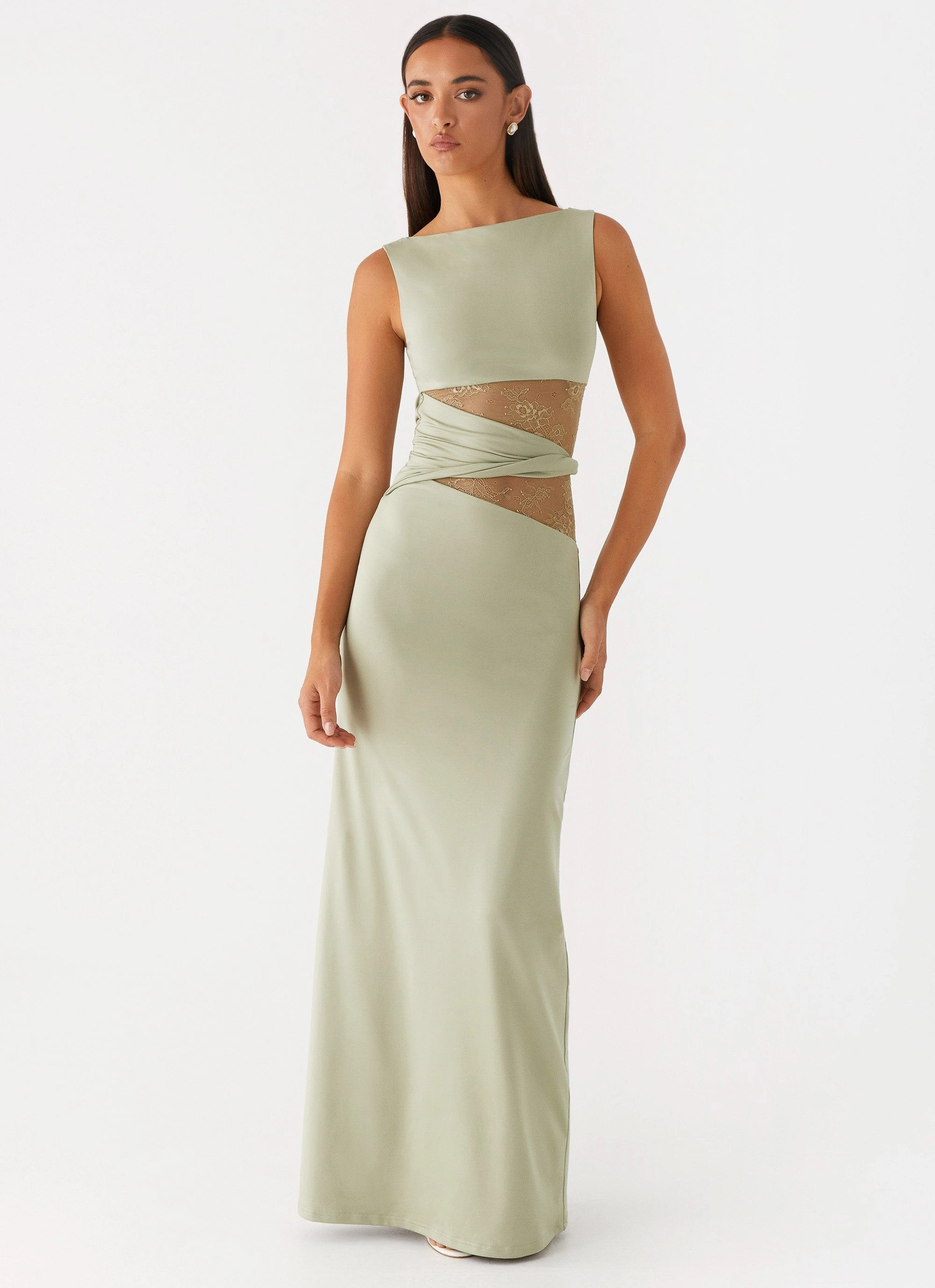 Happy Fit All Day Ready Karma Maxi Dress - Sage