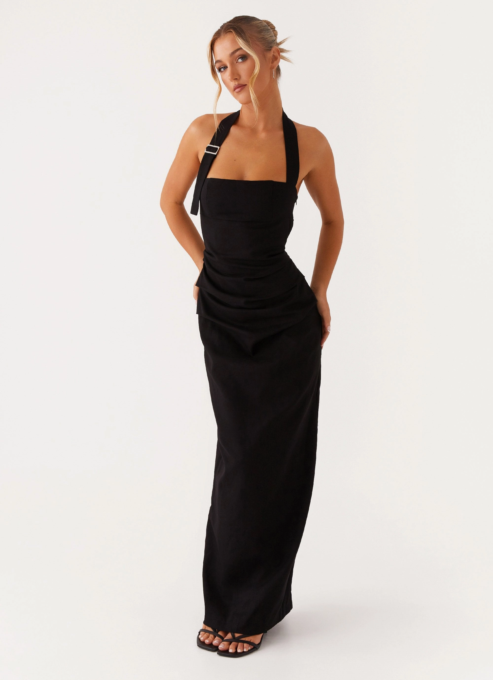 Summer Friendly Rumour Has it Maxi Dress - Black