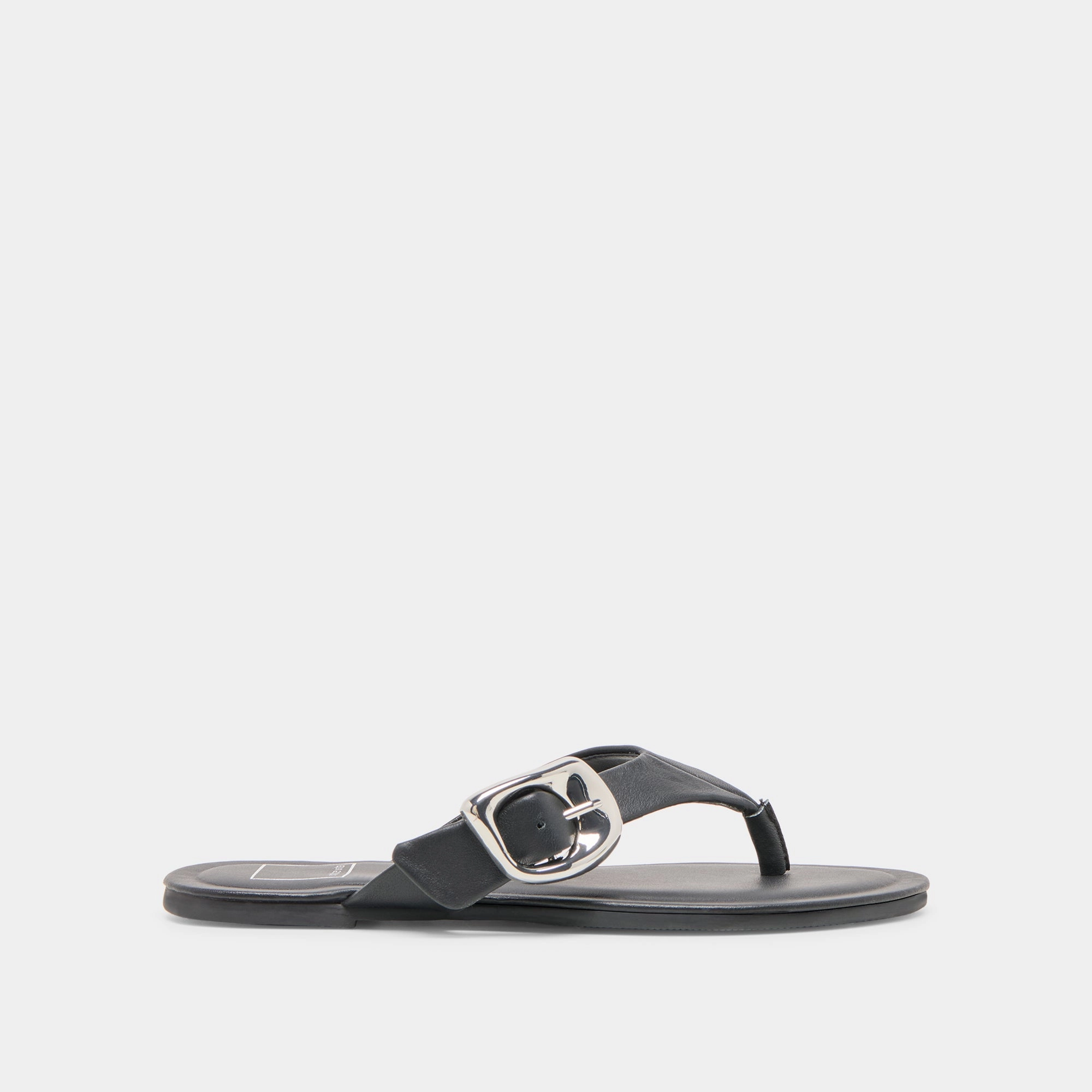 ROSSA SANDALS BLACK LEATHER Closed back Sweat Free