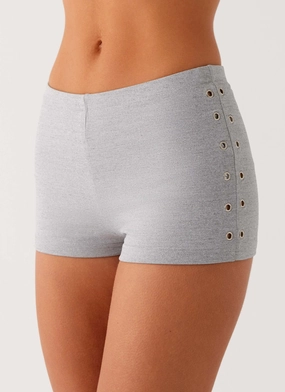 Golf Apparel Anti Pilling Fabric Roxy Mini Shorts - Grey