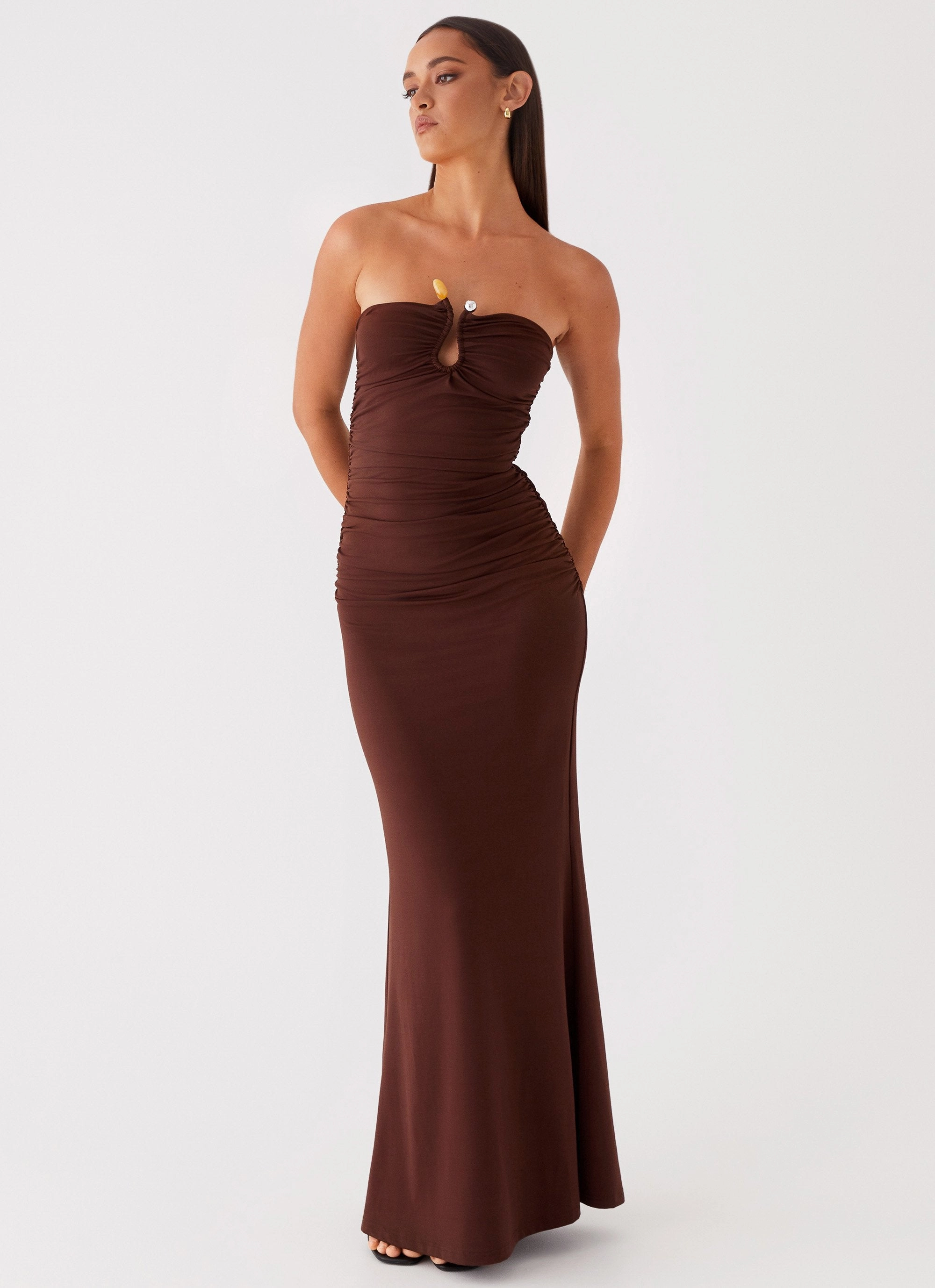 Organic-Fabric Rudy Maxi Dress - Brown