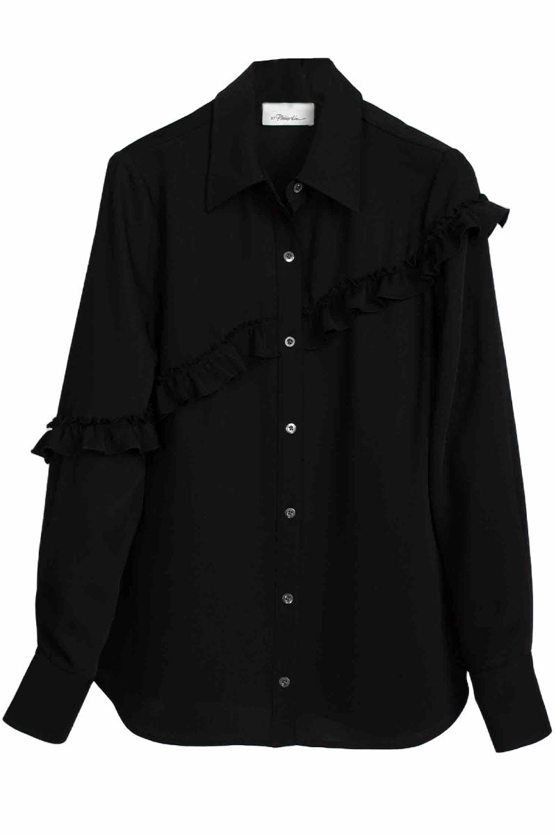 Retro Vibe birthday celebration Ruffle Shirt