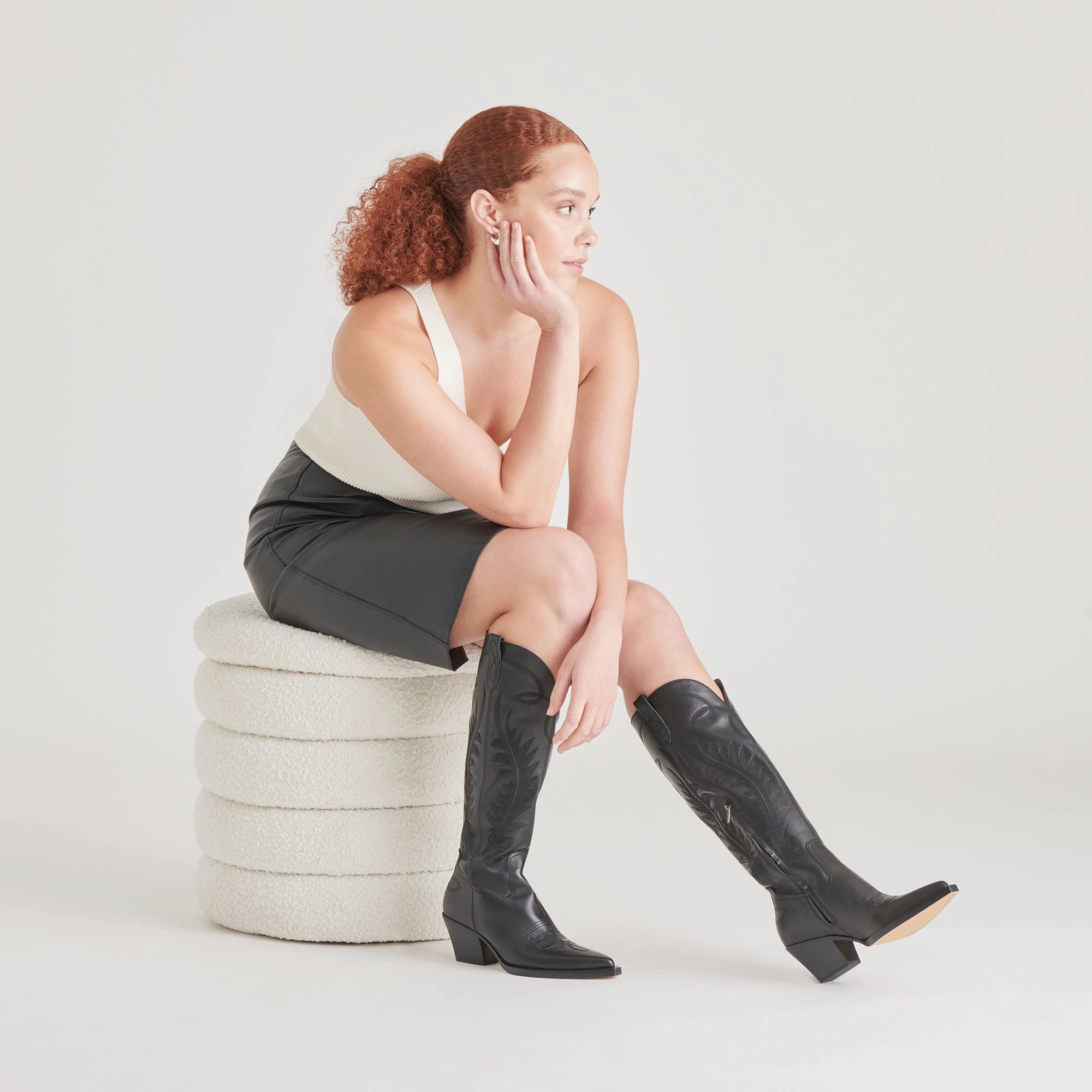 Grippy Outsole Adventure Seeker Low Profile Silhouette RYATT BOOTS BLACK LEATHER